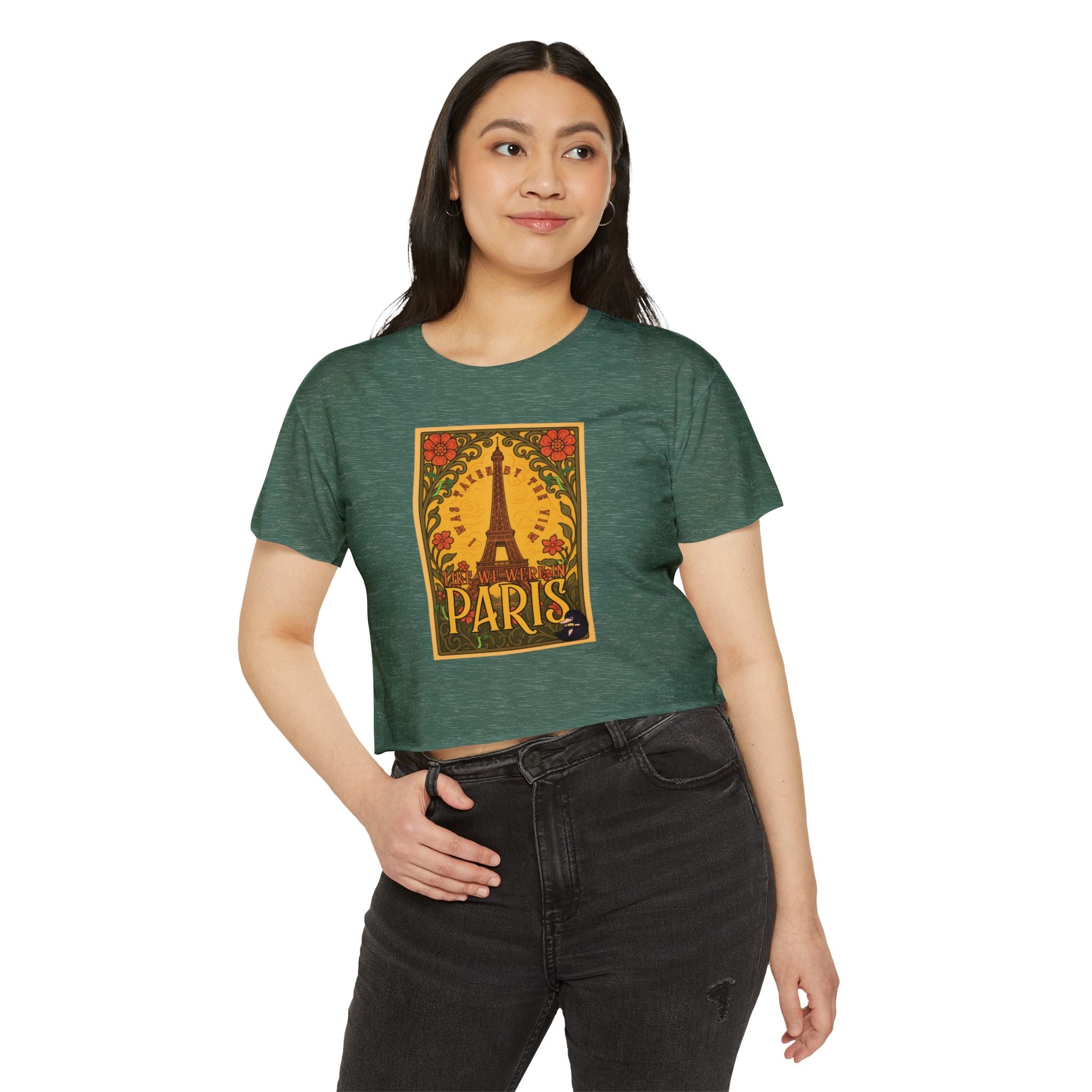 Paris Eiffel Tower Crop Top: Whimsical Wizarding Vibes