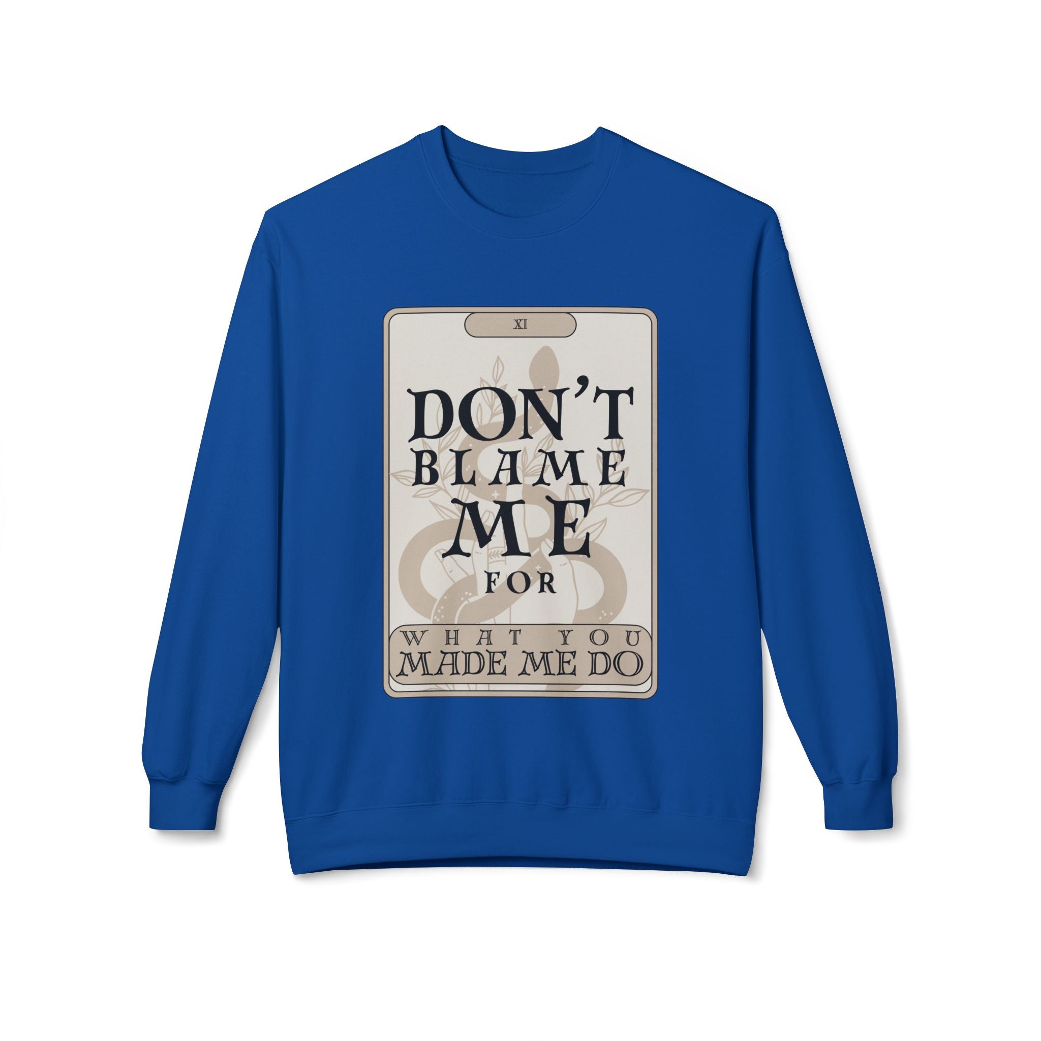 Don't Blame Me Tarot Card Crewneck Sweatshirt | In My Rage Era