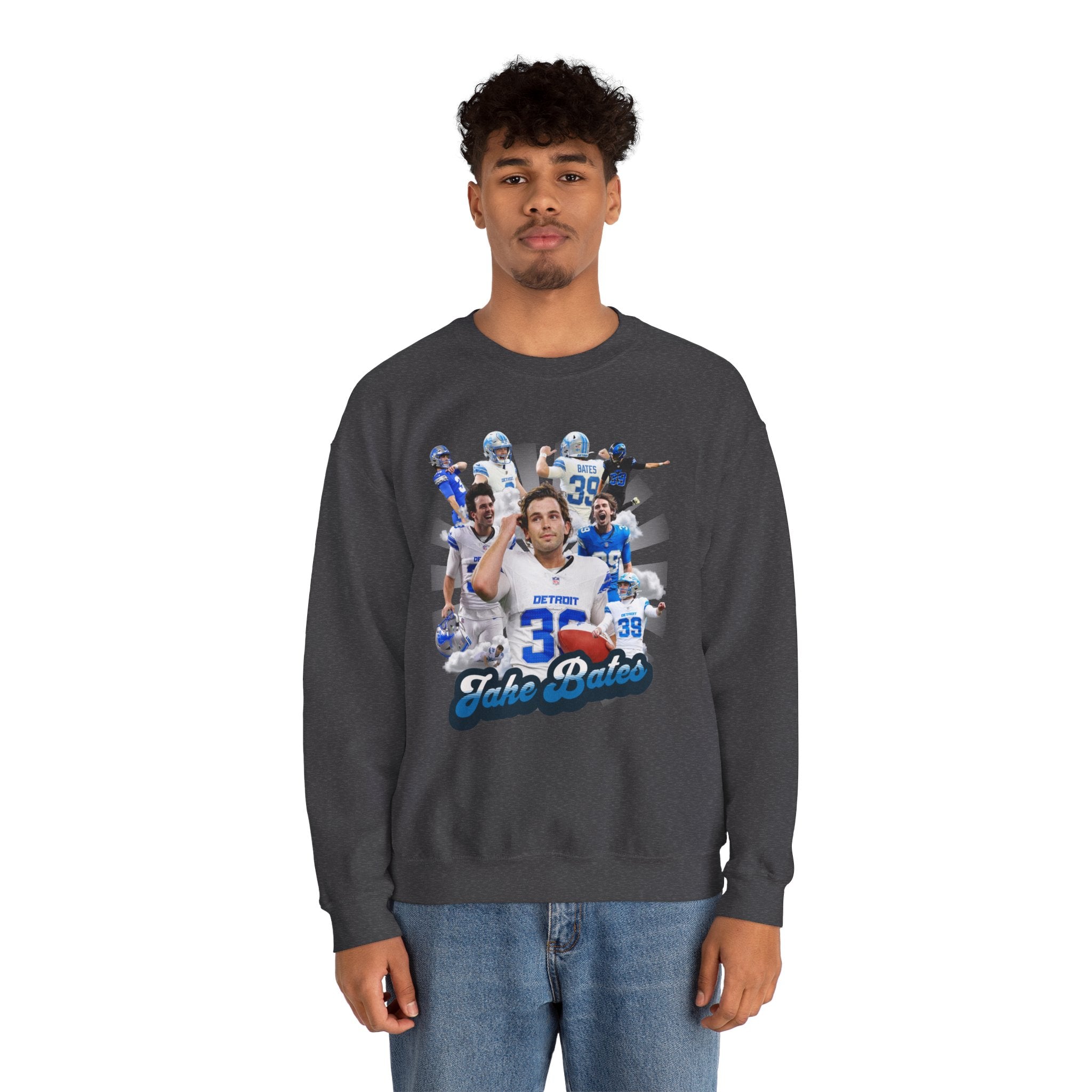 Detroit Football Kicker Sweatshirt| Detroit Field Goal Bates Crewneck