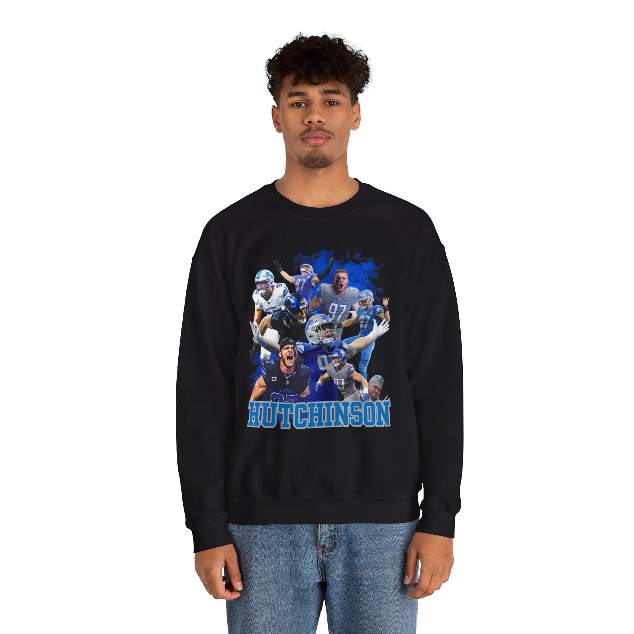 Detroit Football Defensive Grit Sweatshirt |  Edge Game Day Fan Crewneck