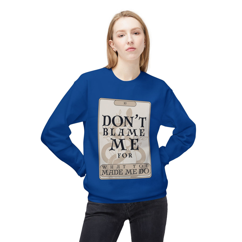 Don't Blame Me Tarot Card Crewneck Sweatshirt | In My Rage Era