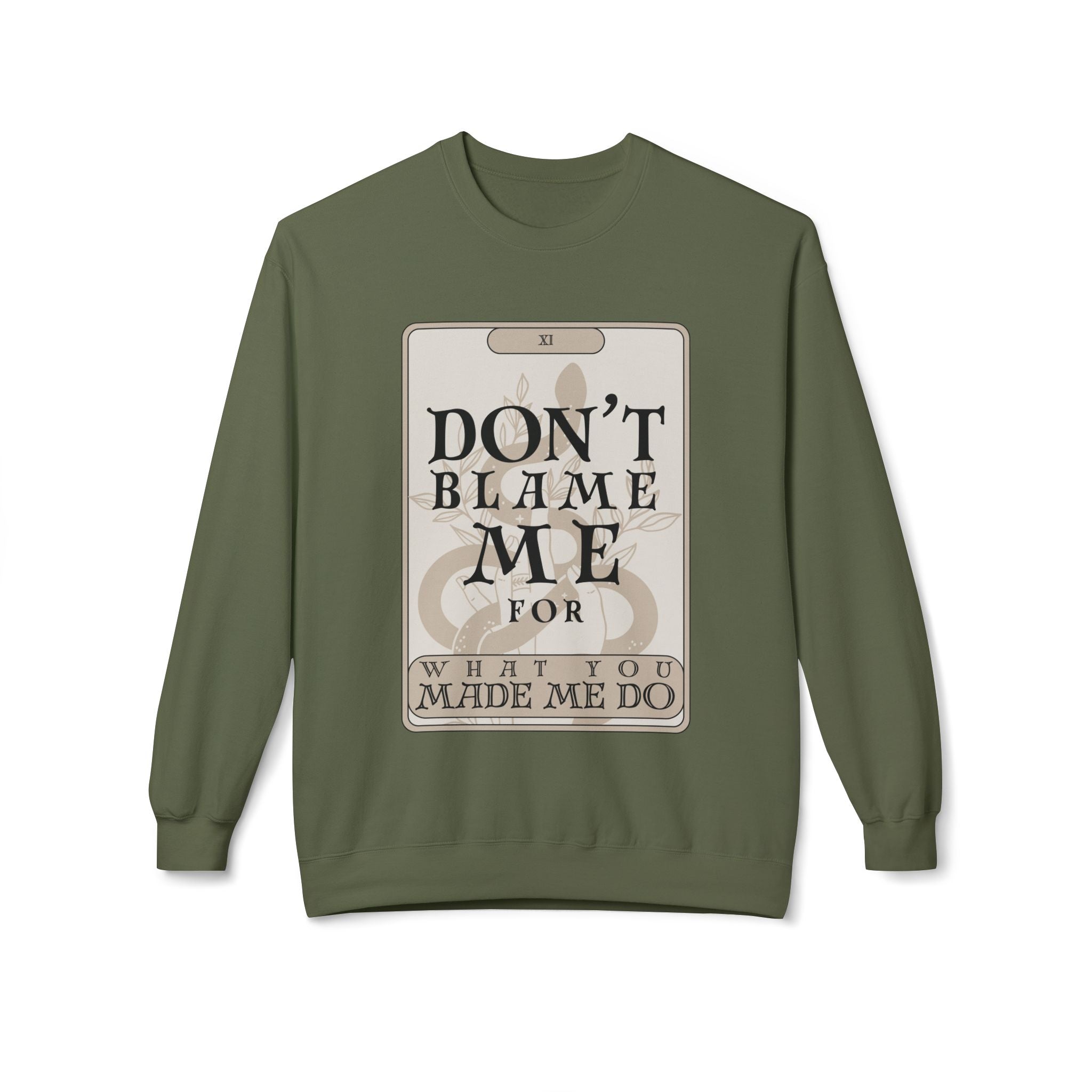 Don't Blame Me Tarot Card Crewneck Sweatshirt | In My Rage Era
