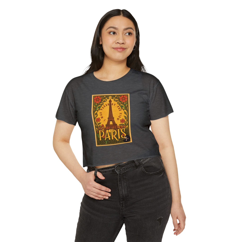 Paris Eiffel Tower Crop Top: Whimsical Wizarding Vibes