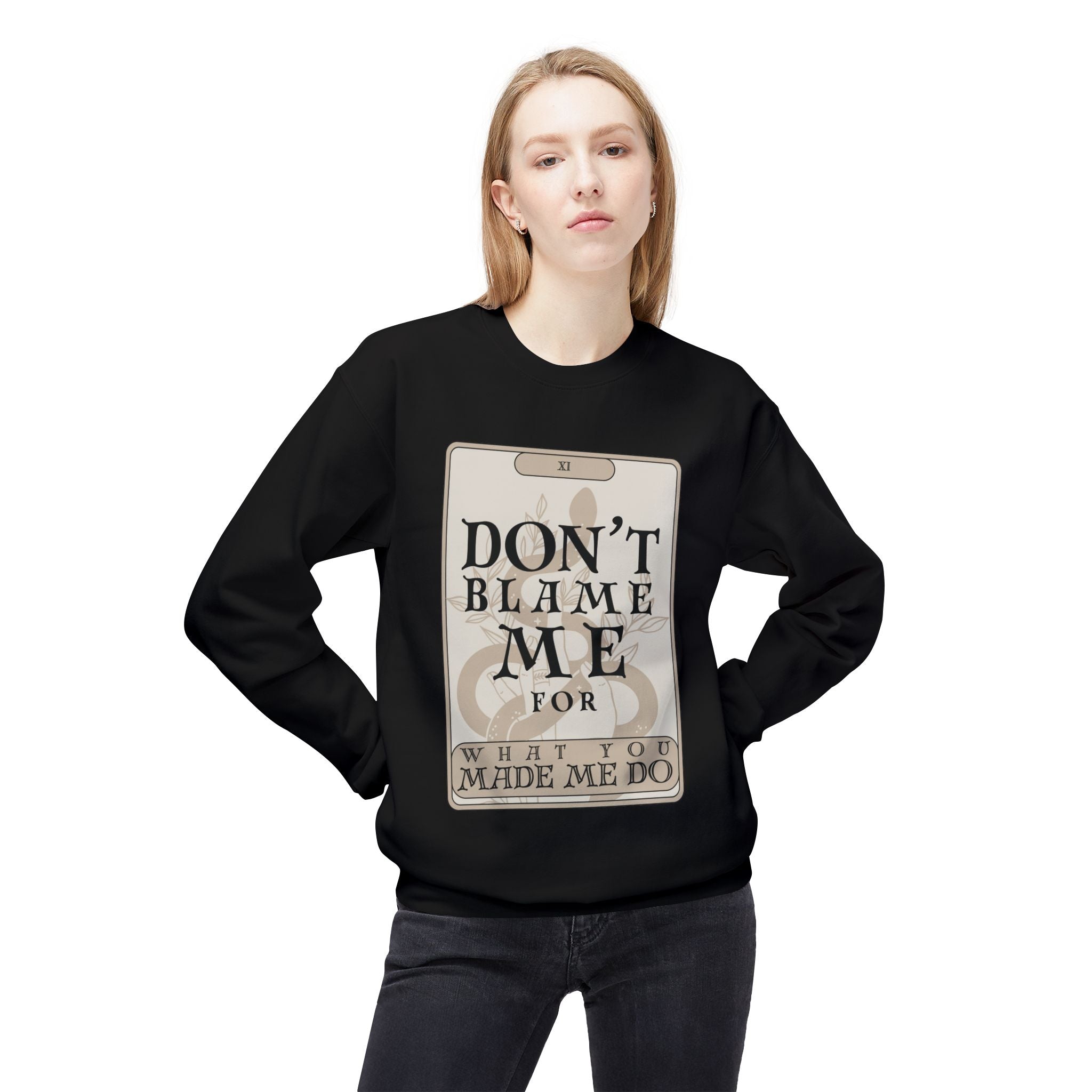 Don't Blame Me Tarot Card Crewneck Sweatshirt | In My Rage Era