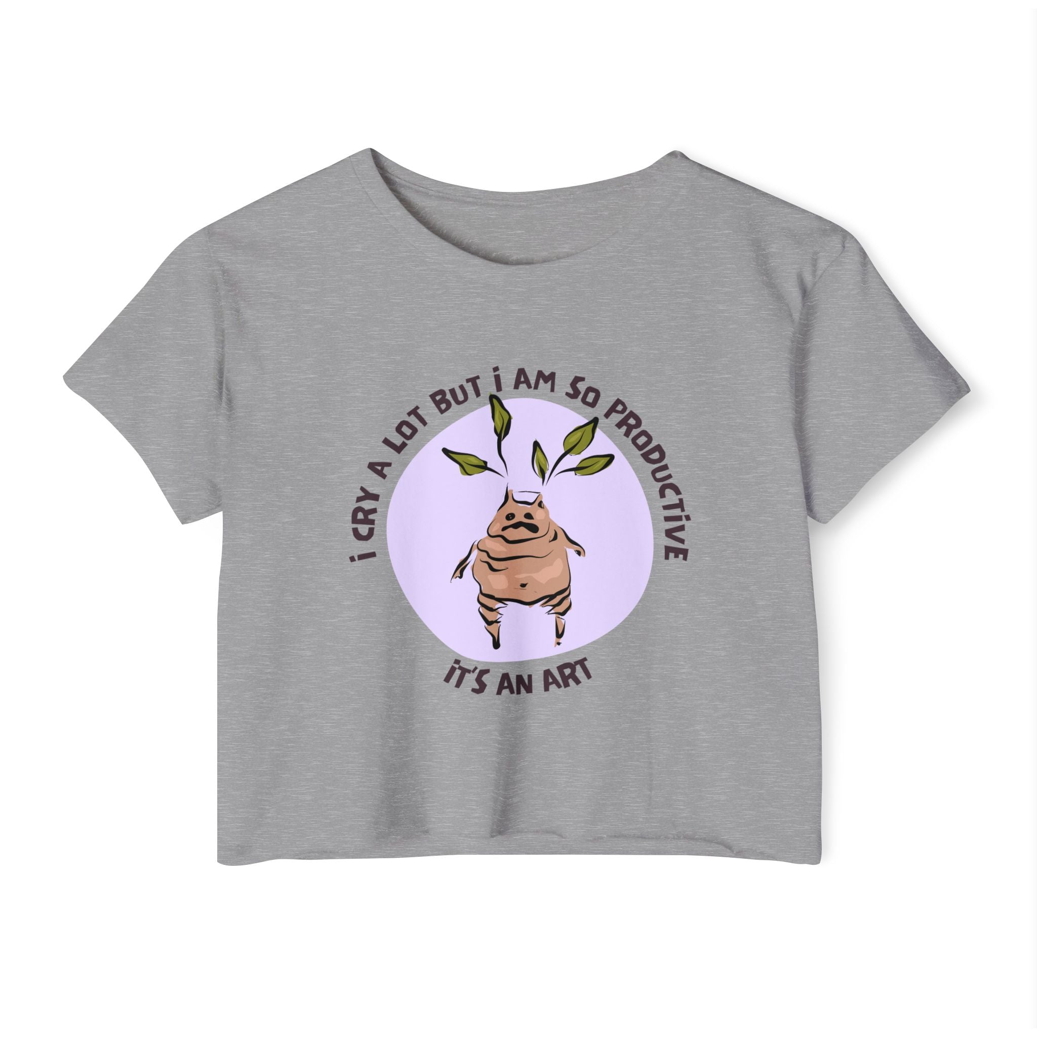 I Cry A Lot, But I Am So Productive Crop Top | Wizard-Inspired Apparel
