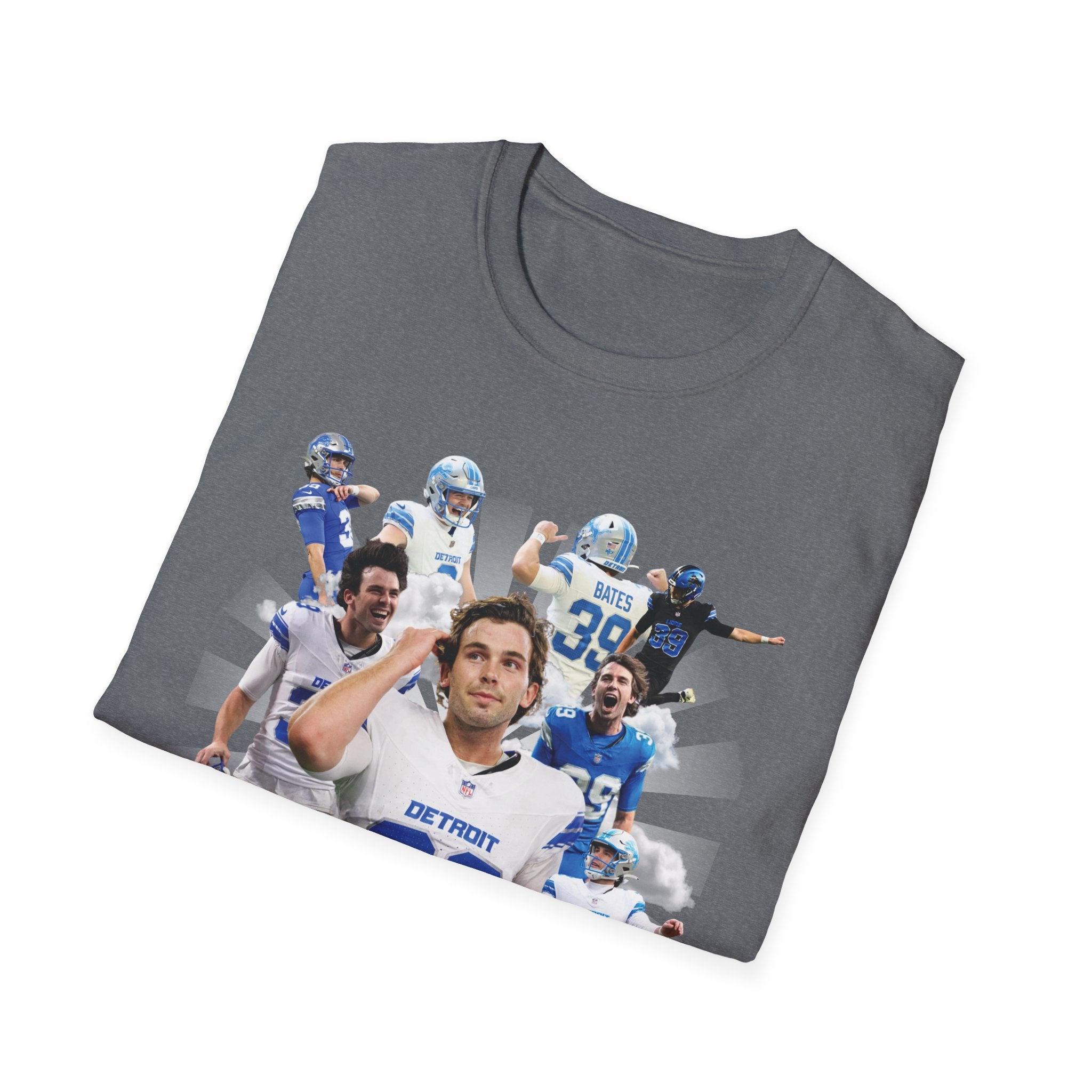 Detroit Football Kicker T-Shirt | Detroit Field Goal Bates T-Shirt