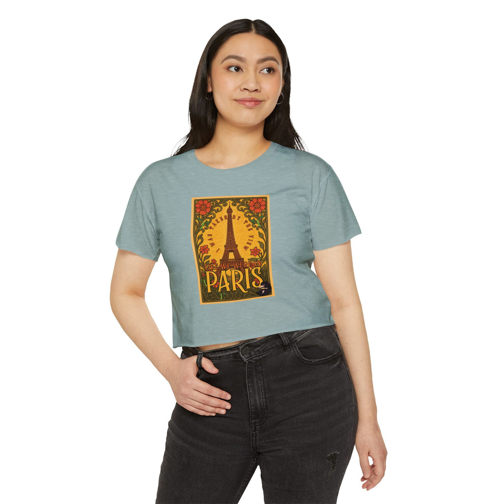 Paris Eiffel Tower Crop Top: Whimsical Wizarding Vibes