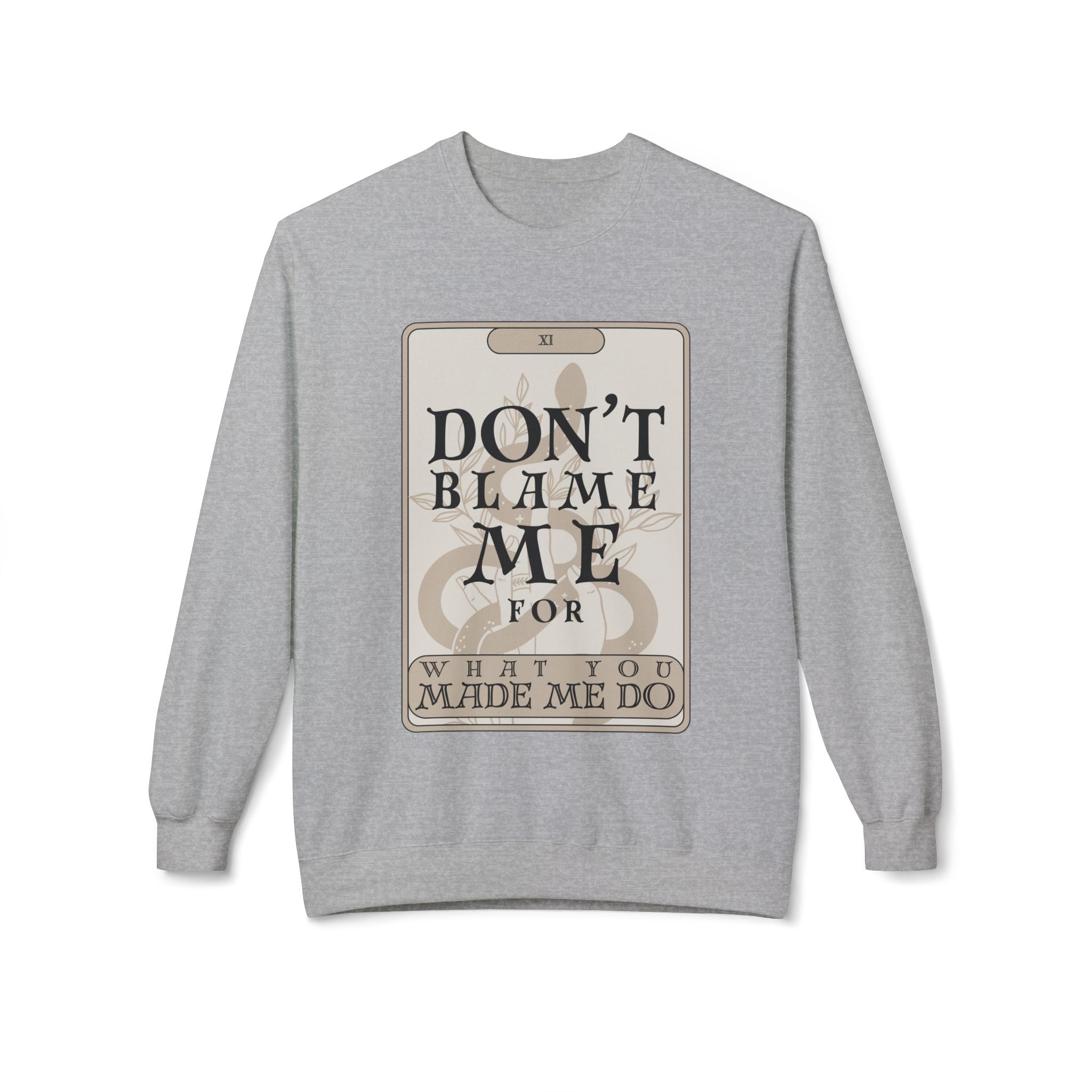 Don't Blame Me Tarot Card Crewneck Sweatshirt | In My Rage Era