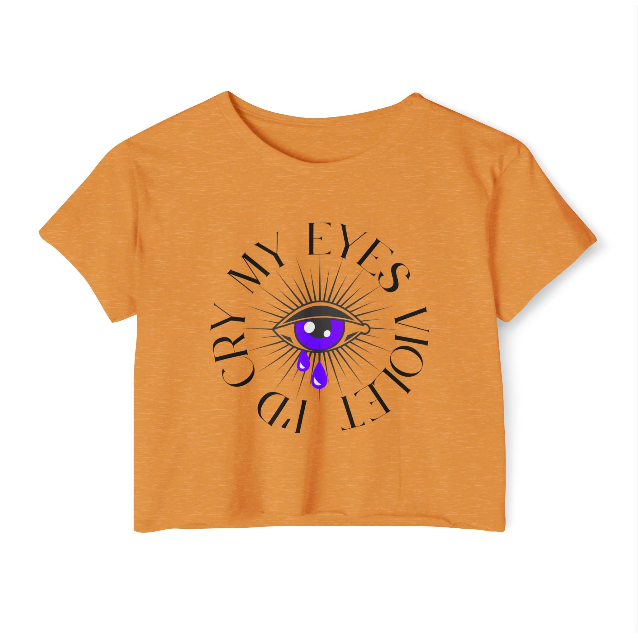 Crying Violet Tears Lyric Inspired Crop Top