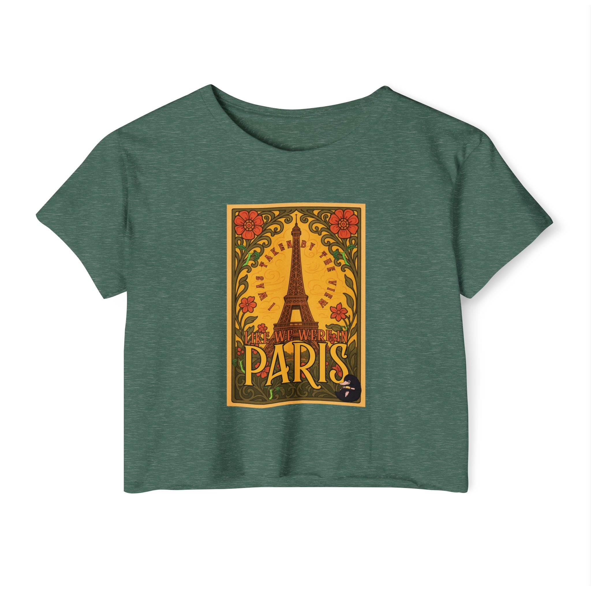 Paris Eiffel Tower Crop Top: Whimsical Wizarding Vibes
