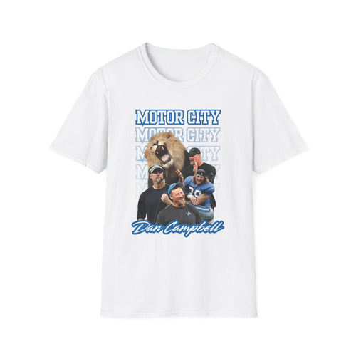 Detroit Football Coach Energy T-Shirt | Motor City Campbell Game Day T-Shirt