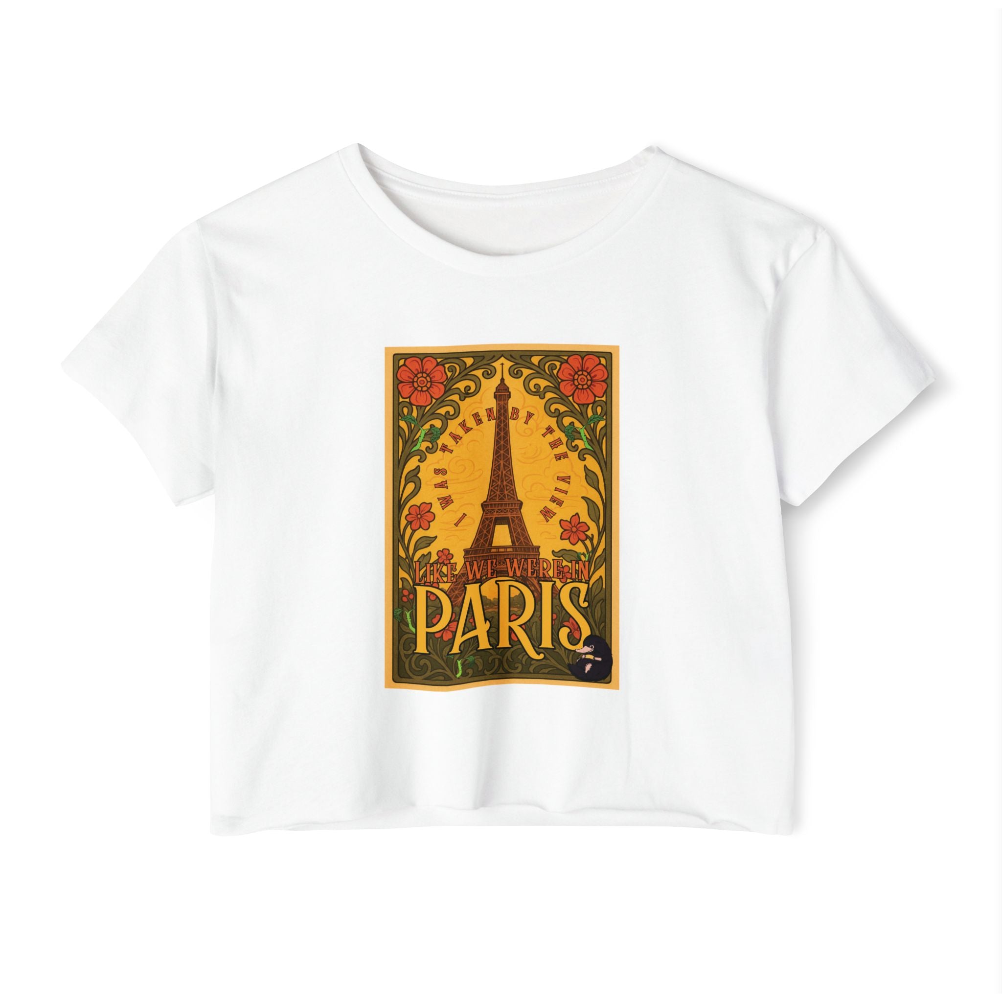 Paris Eiffel Tower Crop Top: Whimsical Wizarding Vibes