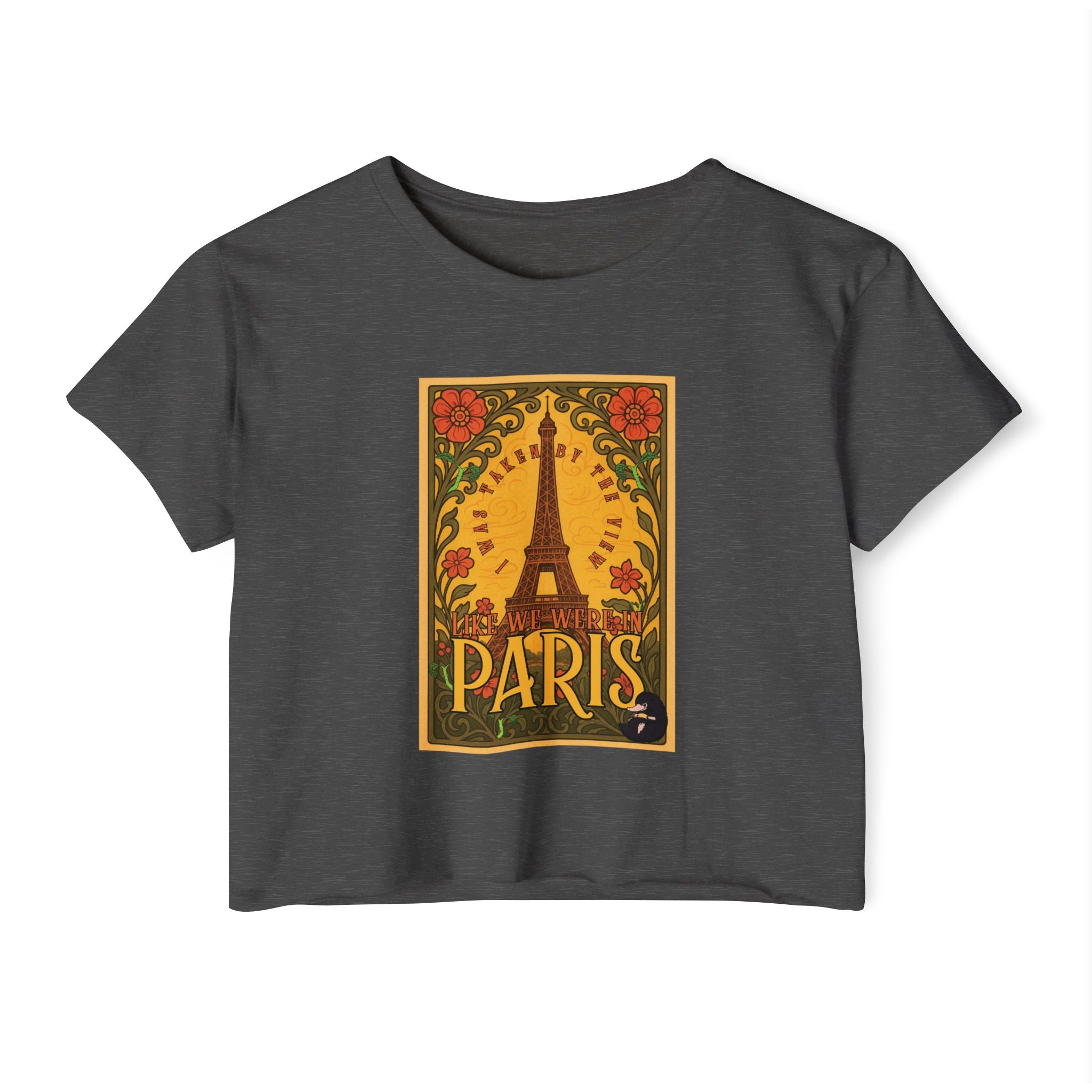 Paris Eiffel Tower Crop Top: Whimsical Wizarding Vibes