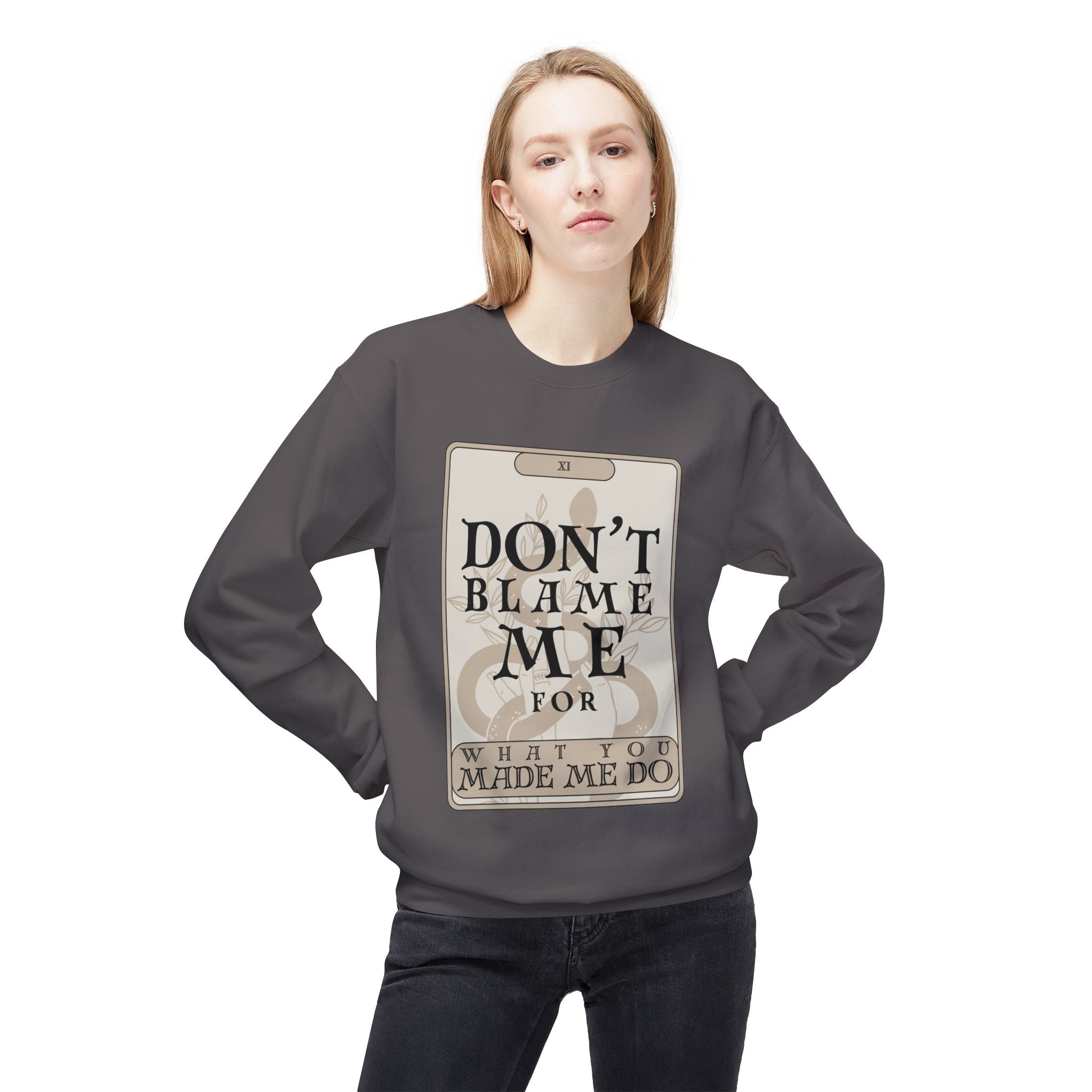 Don't Blame Me Tarot Card Crewneck Sweatshirt | In My Rage Era