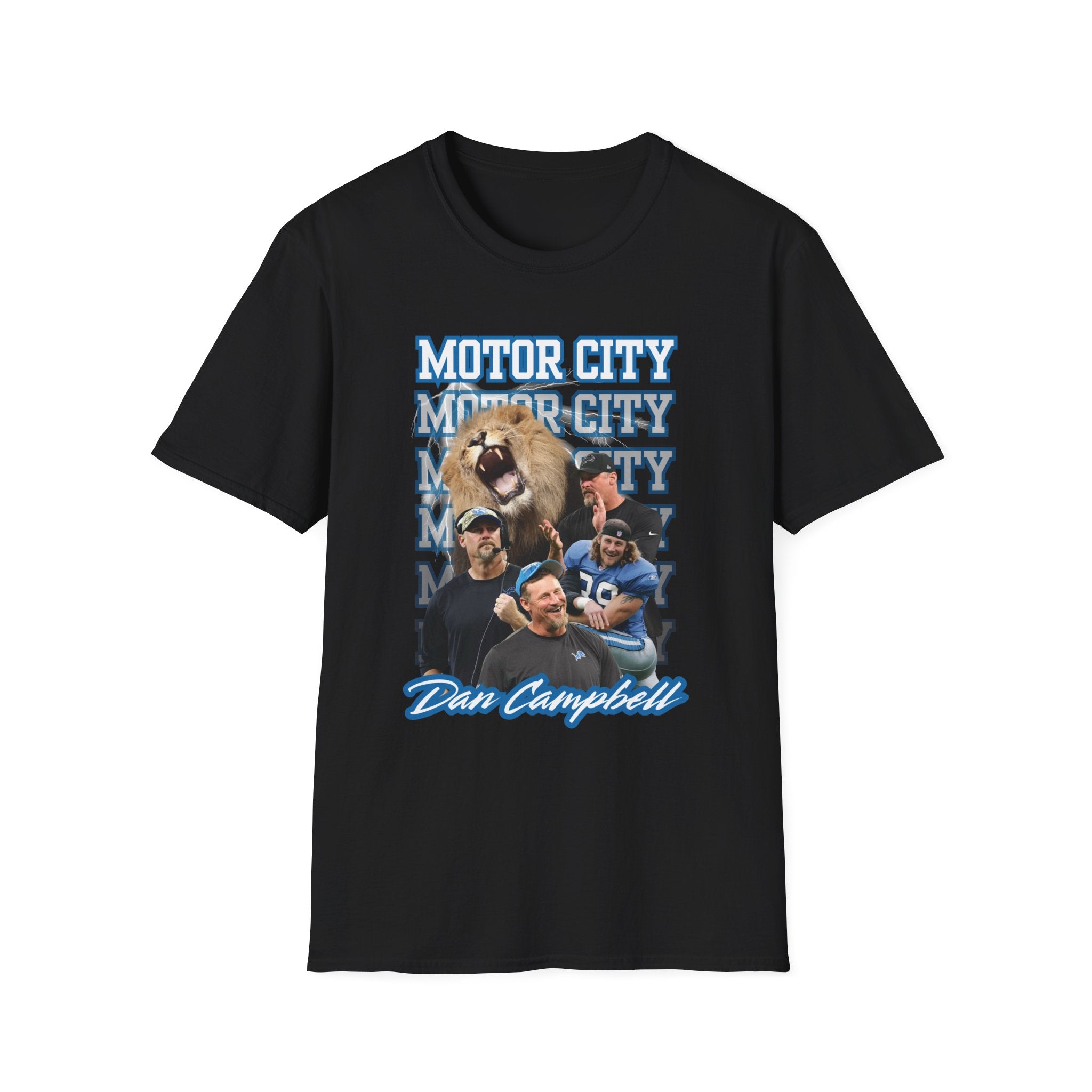 Detroit Football Coach Energy T-Shirt | Motor City Campbell Game Day T-Shirt