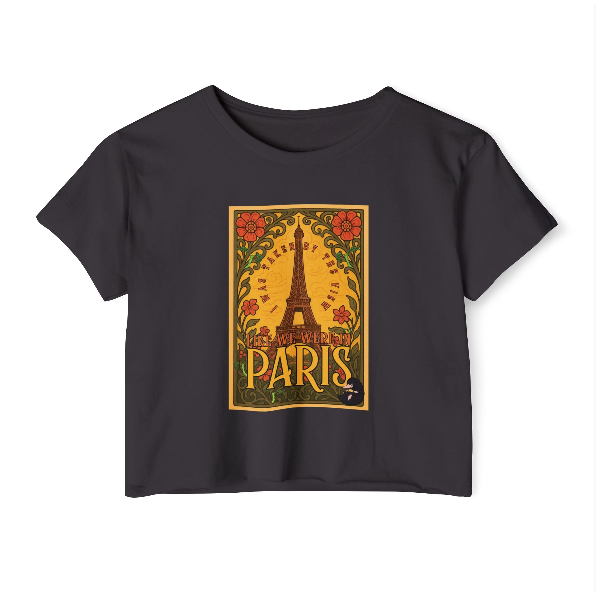 Paris Eiffel Tower Crop Top: Whimsical Wizarding Vibes