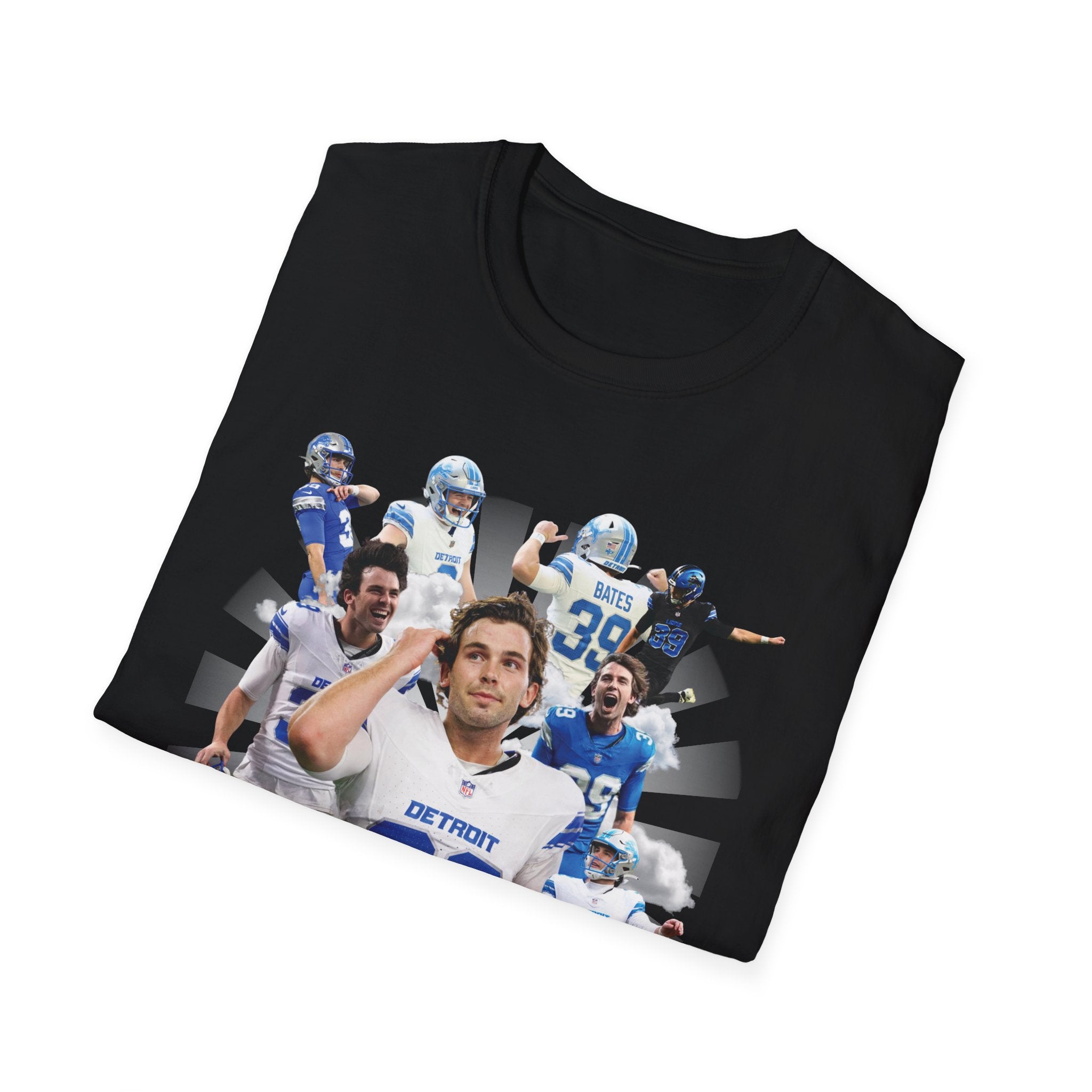 Detroit Football Kicker T-Shirt | Detroit Field Goal Bates T-Shirt