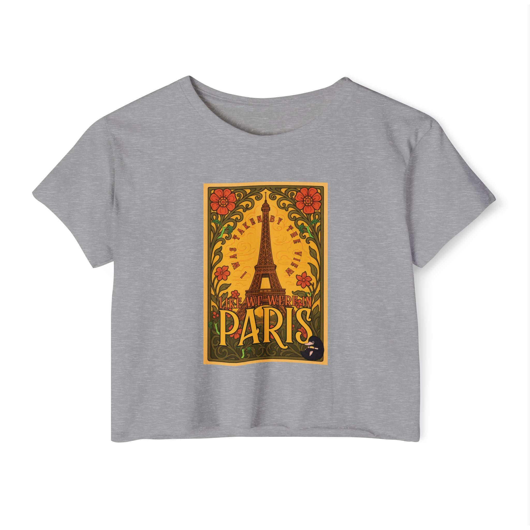 Paris Eiffel Tower Crop Top: Whimsical Wizarding Vibes