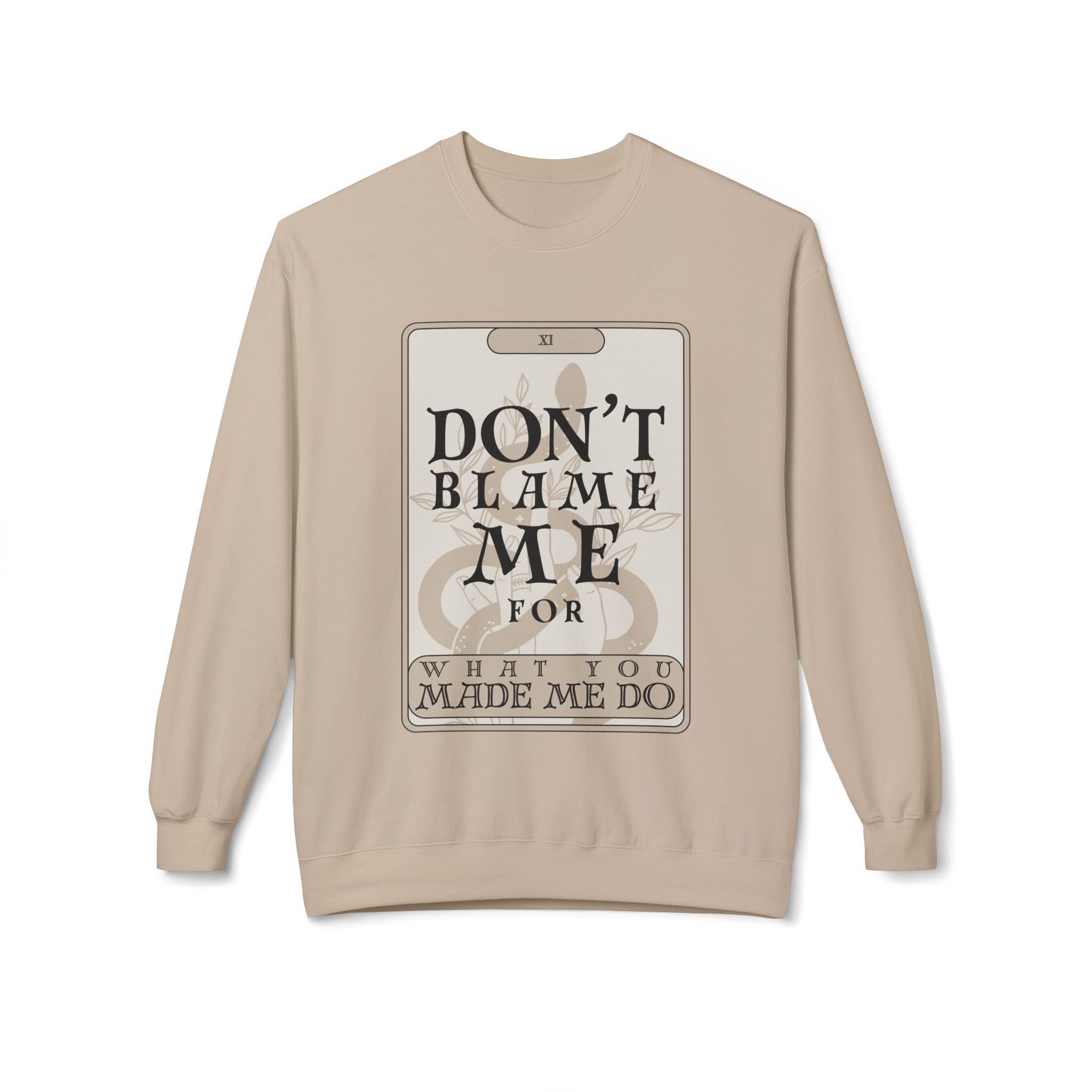 Don't Blame Me Tarot Card Crewneck Sweatshirt | In My Rage Era