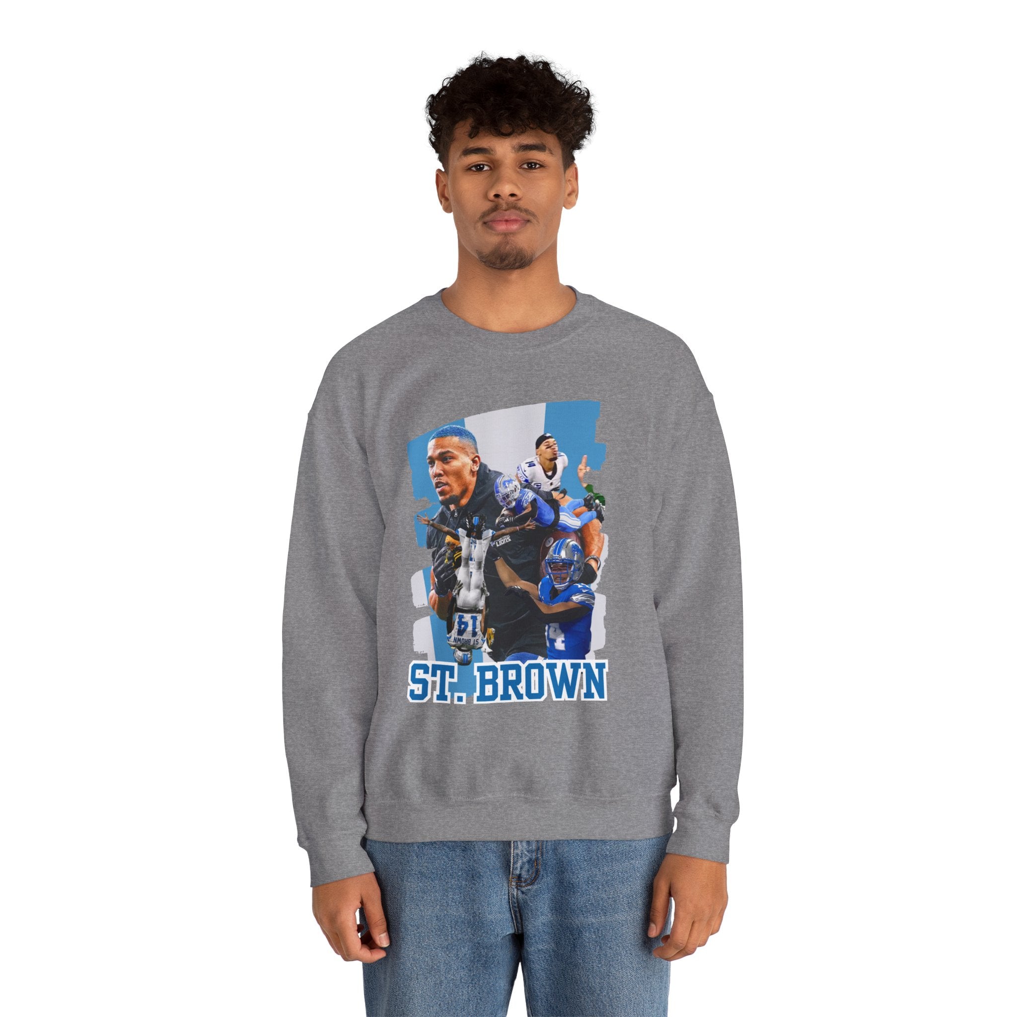 Detroit Football Wide Receiver Energy Sweatshirt | Game Day Crewneck