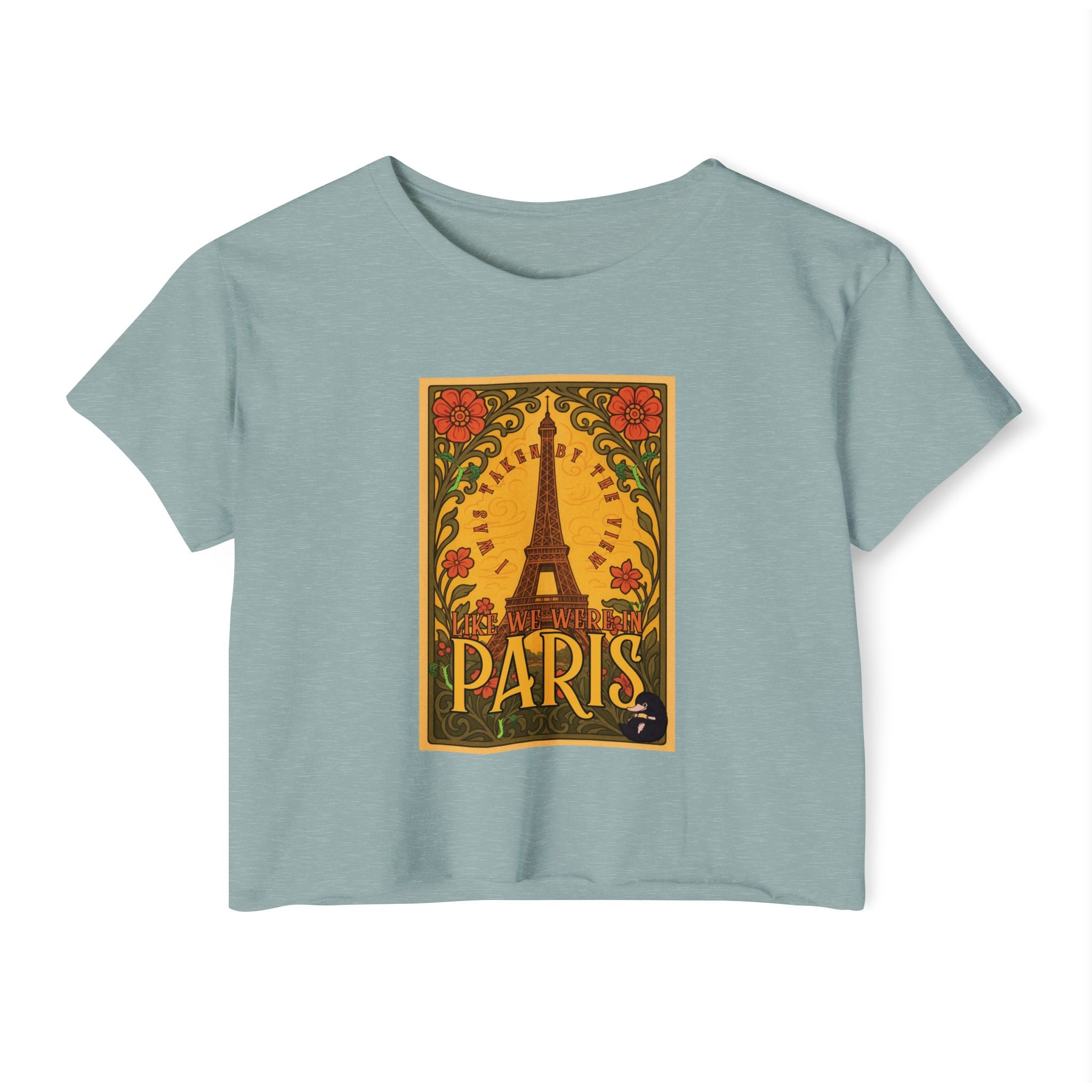 Paris Eiffel Tower Crop Top: Whimsical Wizarding Vibes