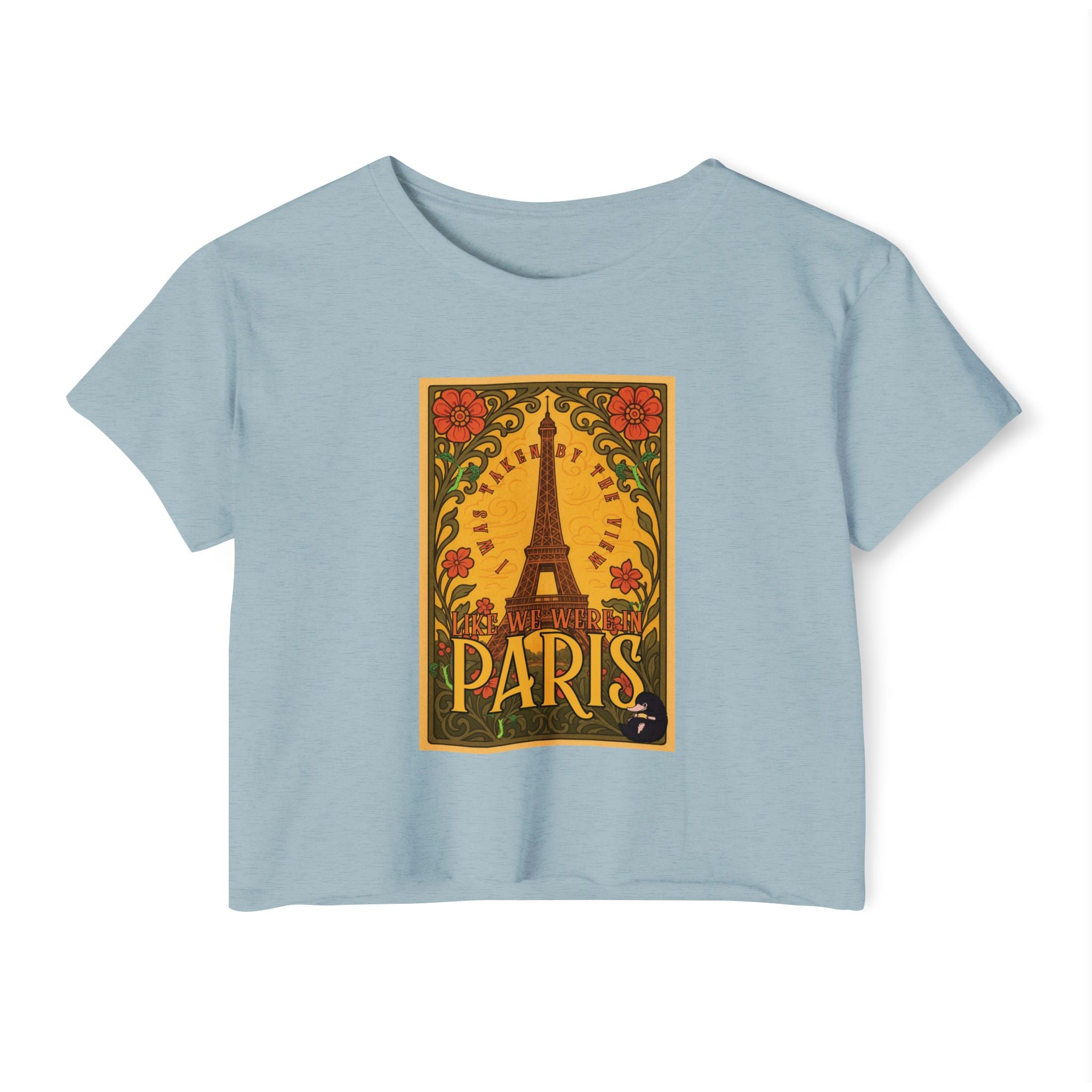 Paris Eiffel Tower Crop Top: Whimsical Wizarding Vibes