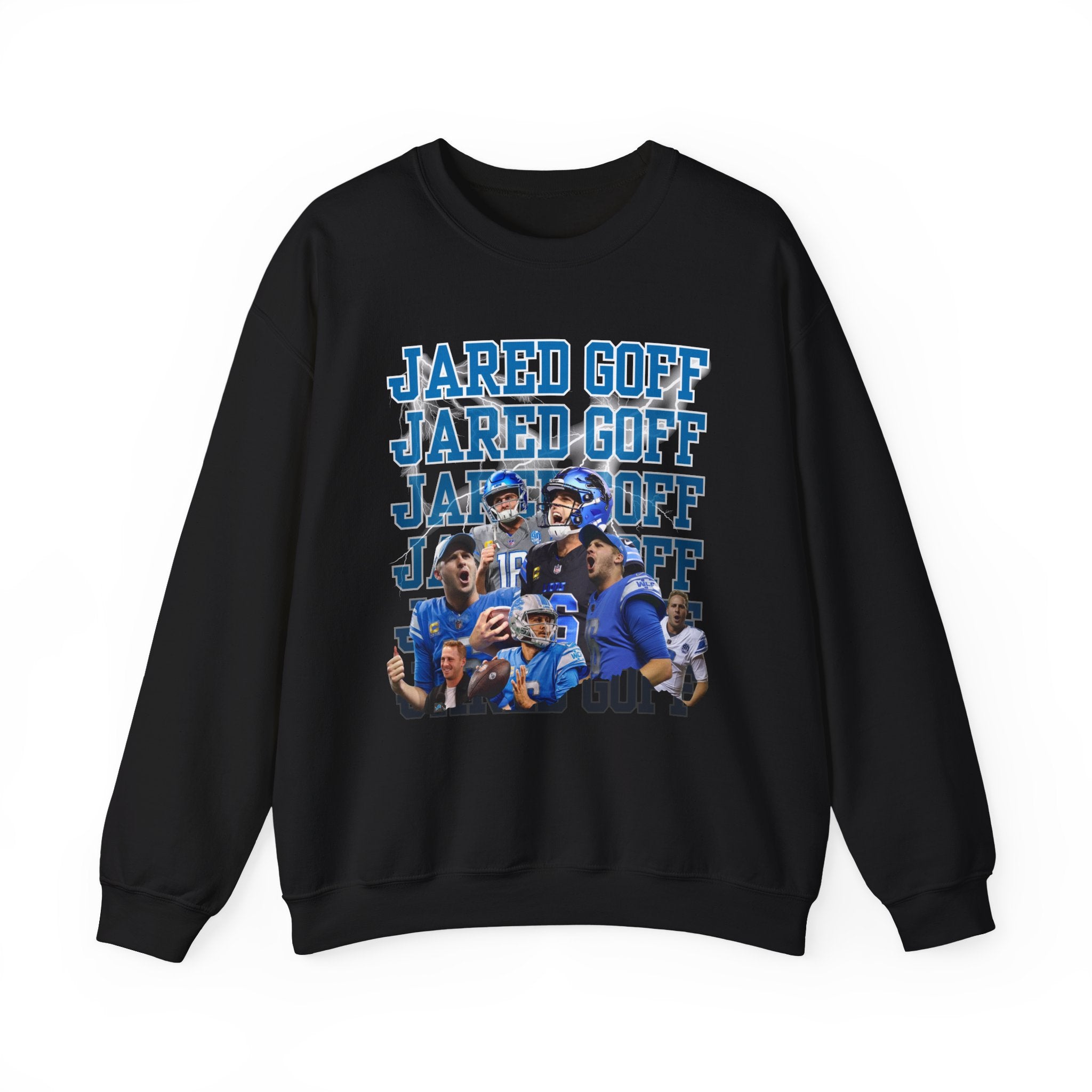 Detroit Football QB1 Chant Crewneck Sweatshirt | Game Day Shirt for Fans