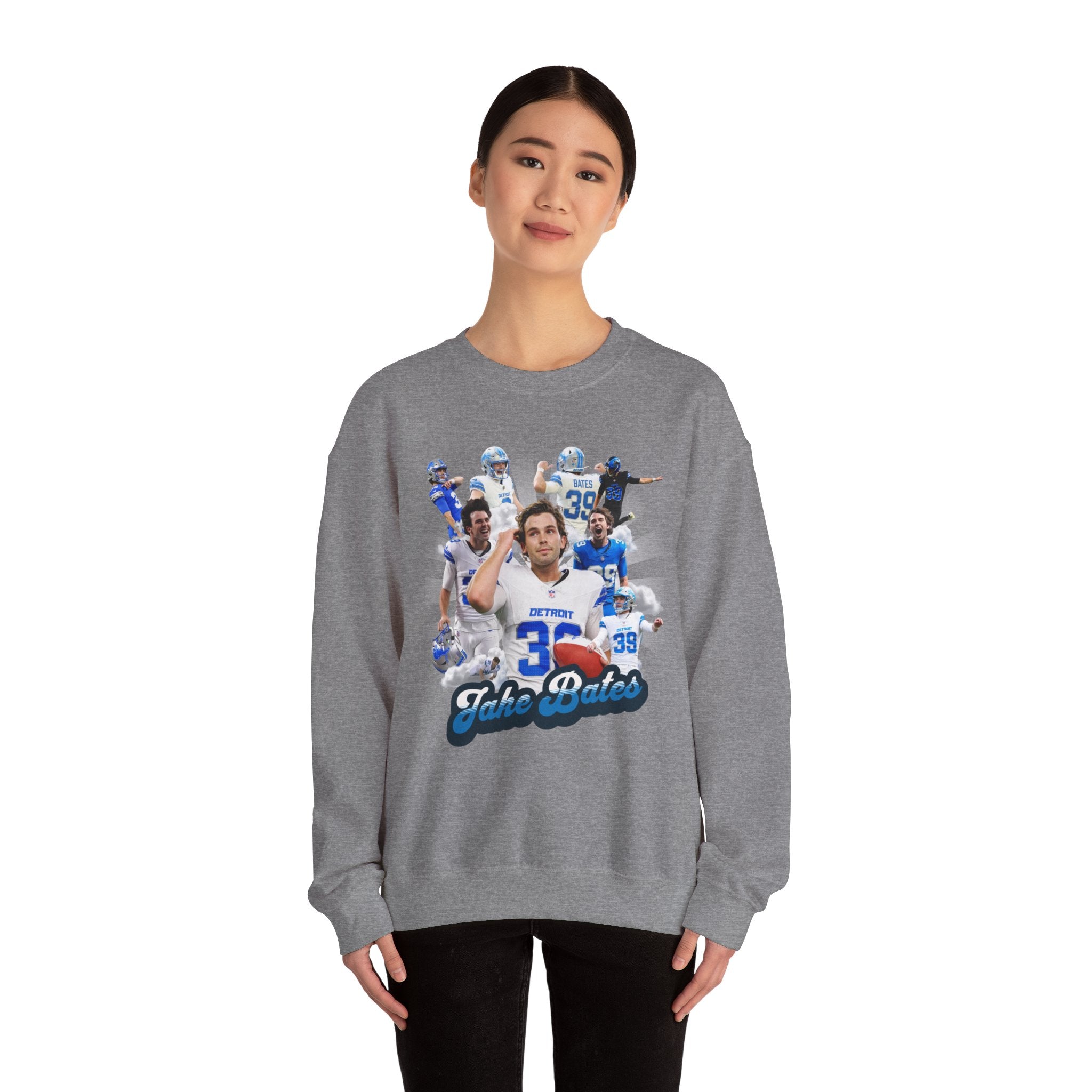 Detroit Football Kicker Sweatshirt| Detroit Field Goal Bates Crewneck