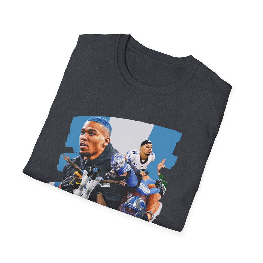 Detroit Football Wide Receiver Energy T-Shirt | St. Brown Game Day Shirt
