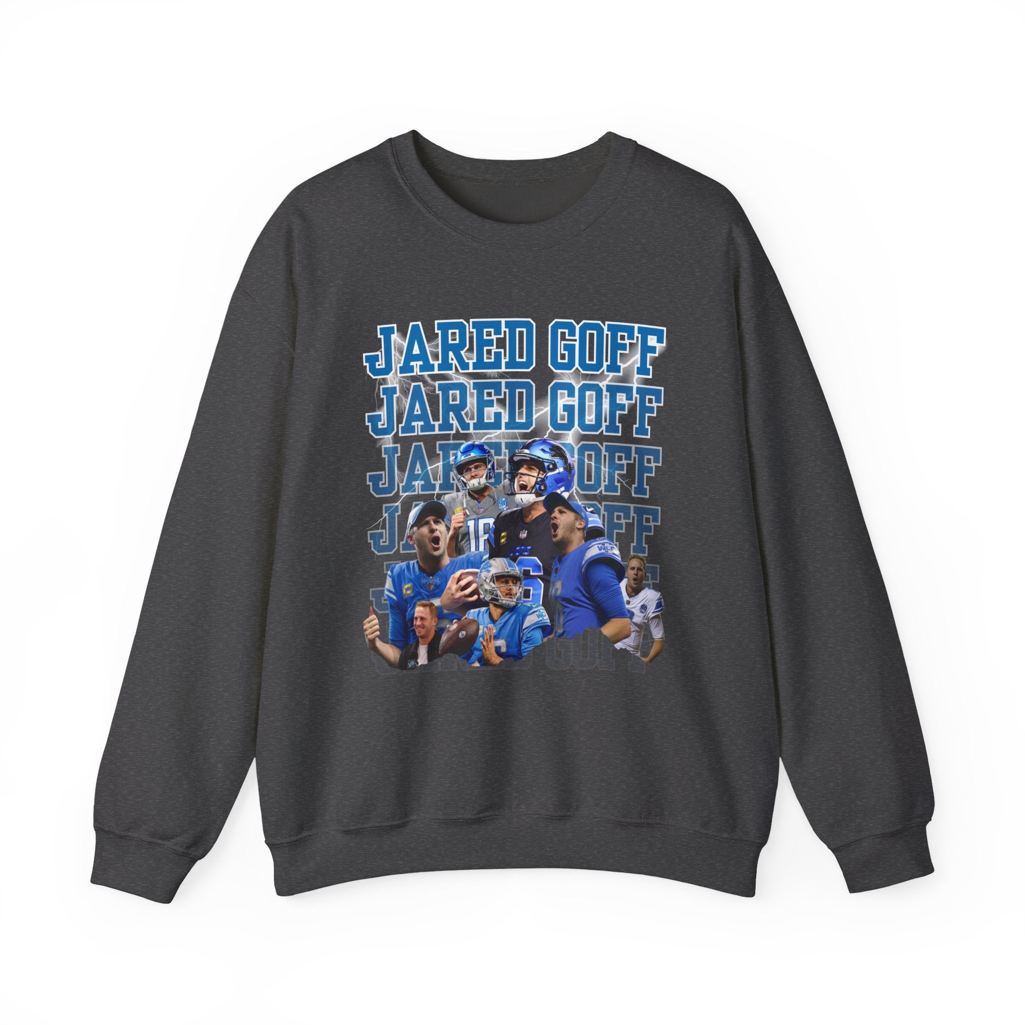 Detroit Football QB1 Chant Crewneck Sweatshirt | Game Day Shirt for Fans