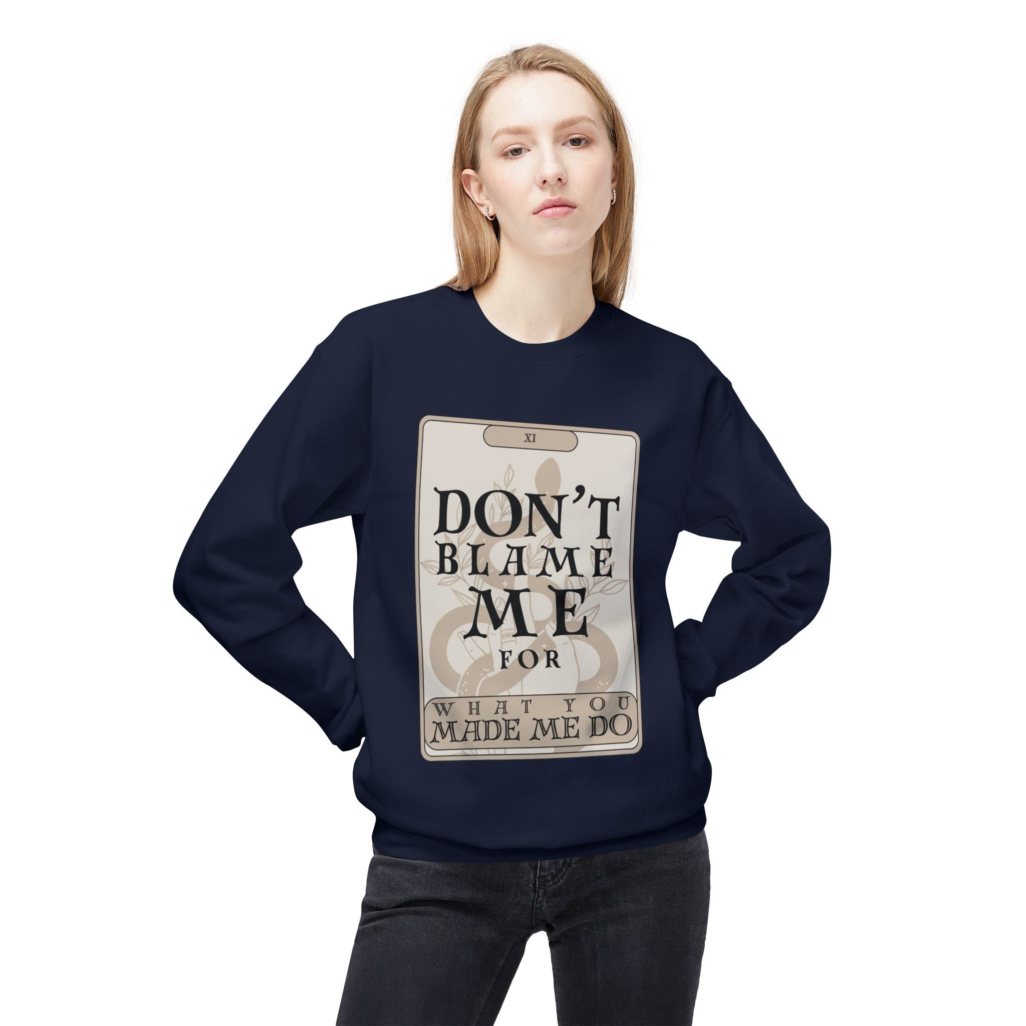 Don't Blame Me Tarot Card Crewneck Sweatshirt | In My Rage Era