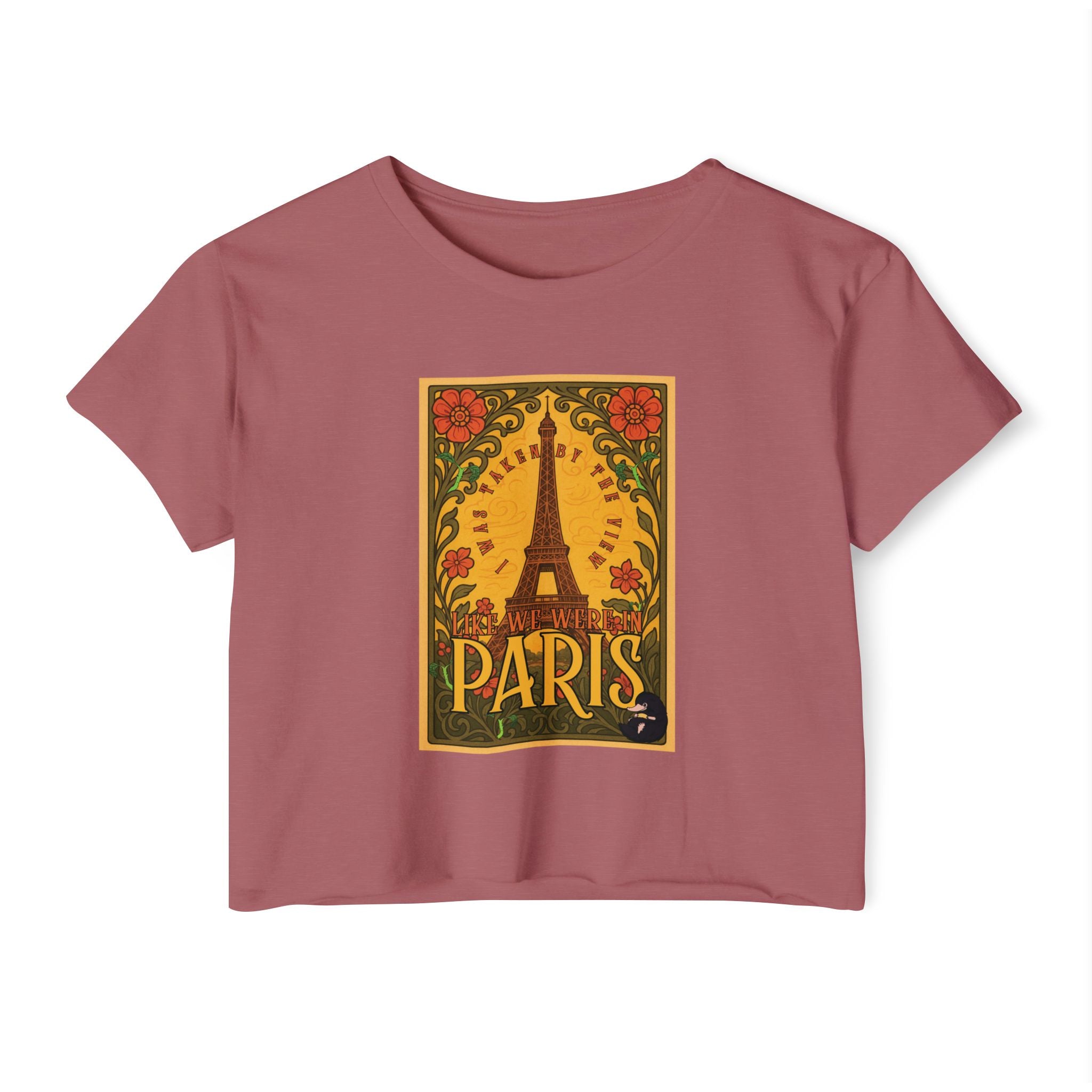 Paris Eiffel Tower Crop Top: Whimsical Wizarding Vibes