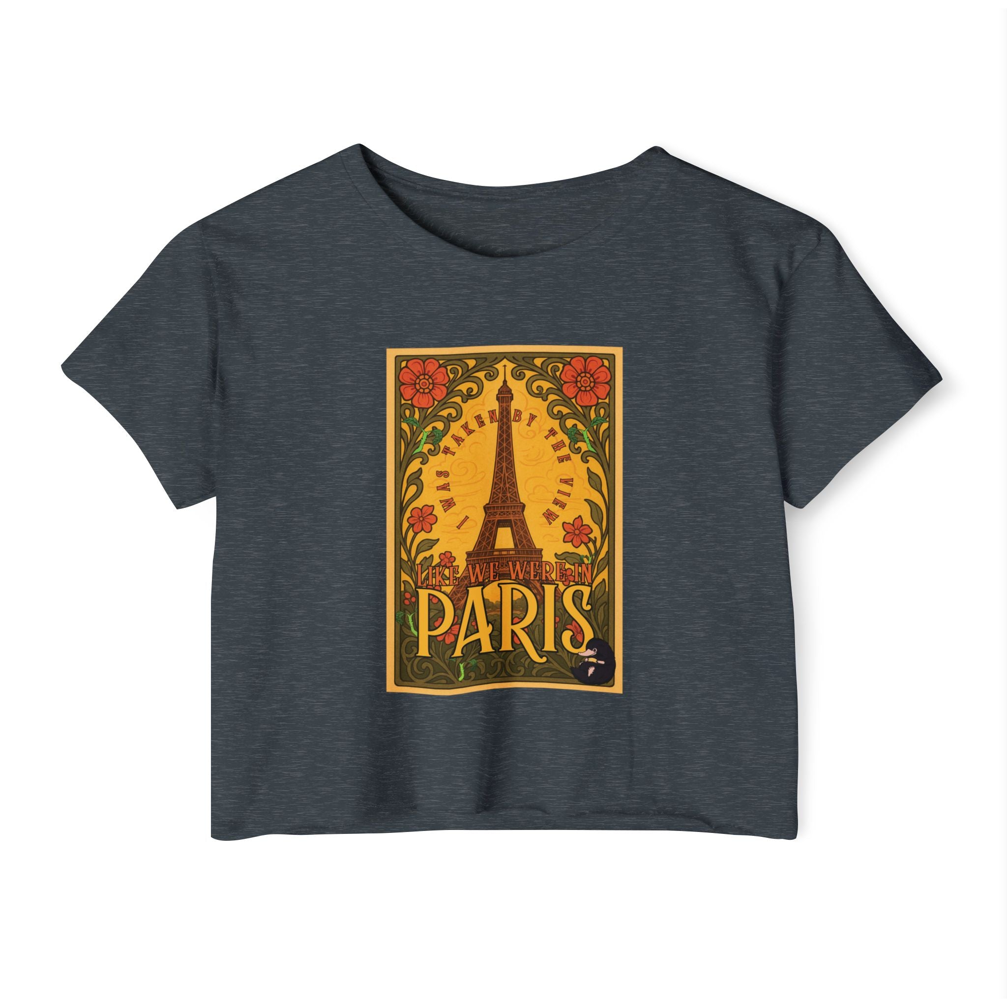 Paris Eiffel Tower Crop Top: Whimsical Wizarding Vibes