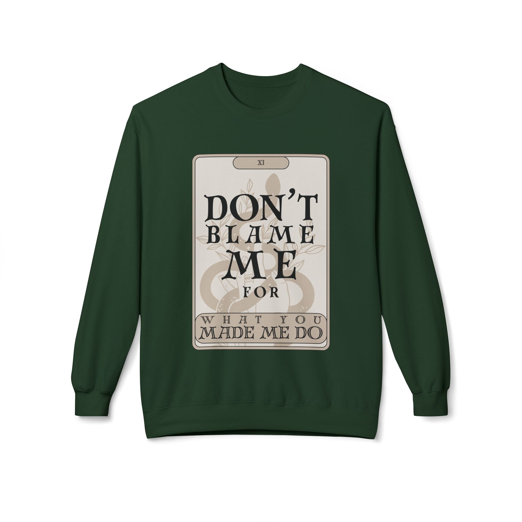 Don't Blame Me Tarot Card Crewneck Sweatshirt | In My Rage Era