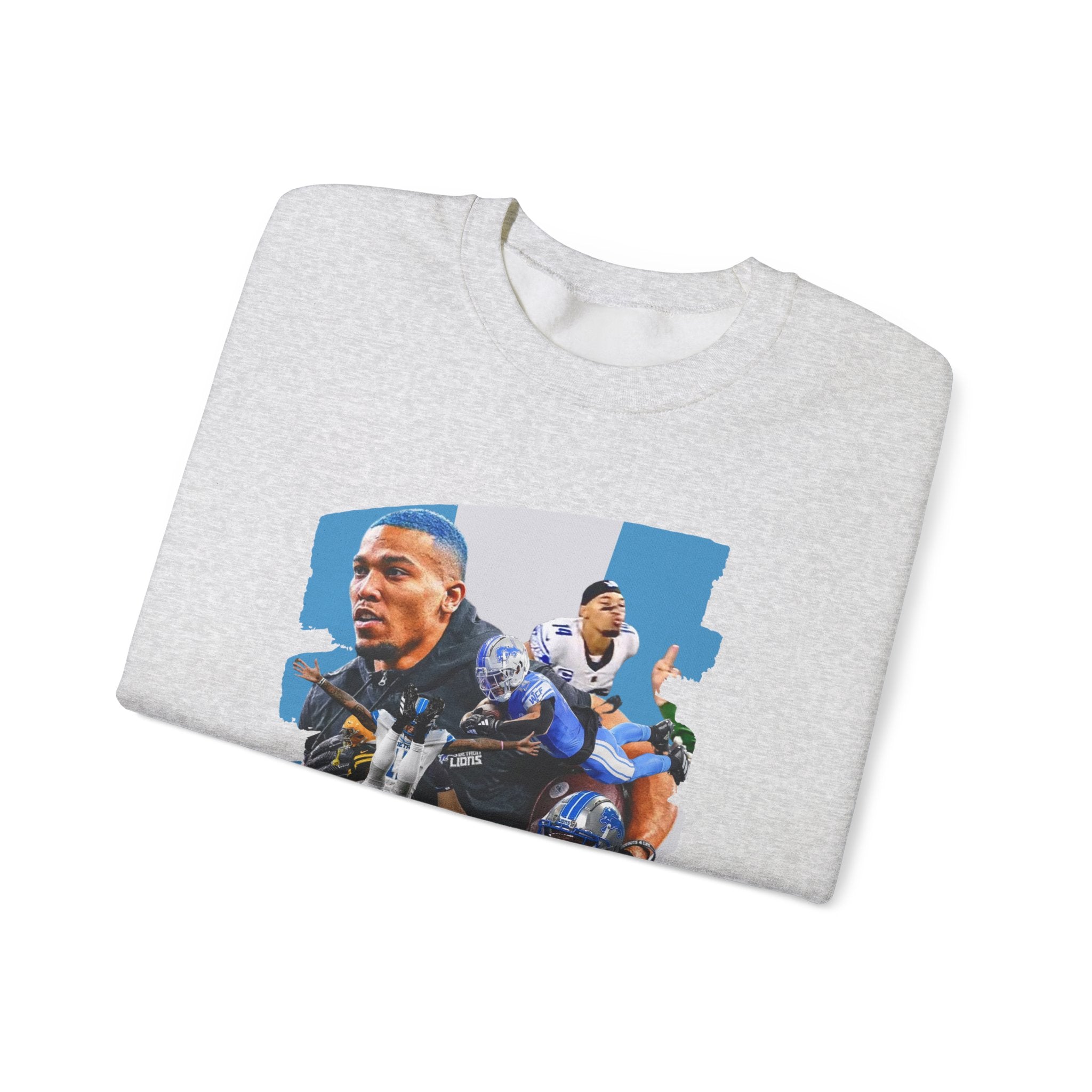 Detroit Football Wide Receiver Energy Sweatshirt | Game Day Crewneck