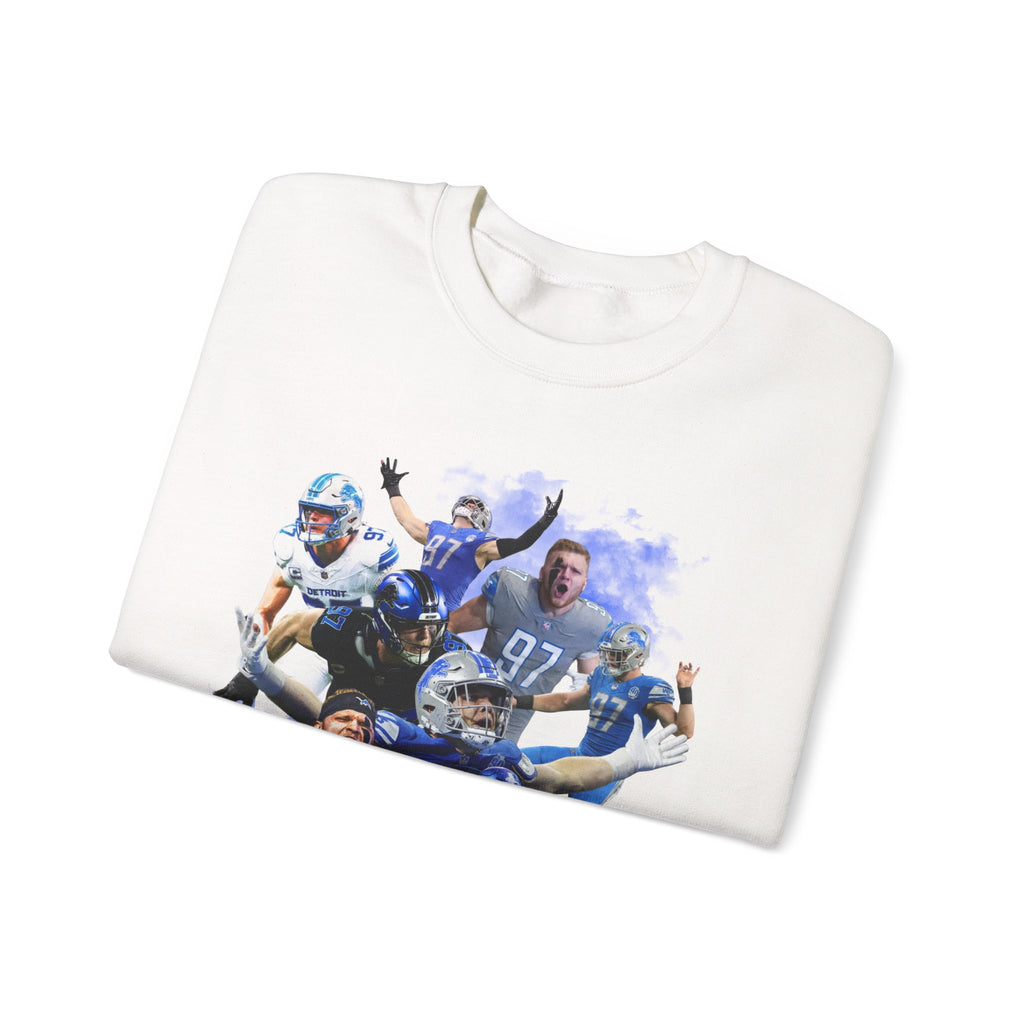Detroit Football Defensive Grit Sweatshirt |  Edge Game Day Fan Crewneck