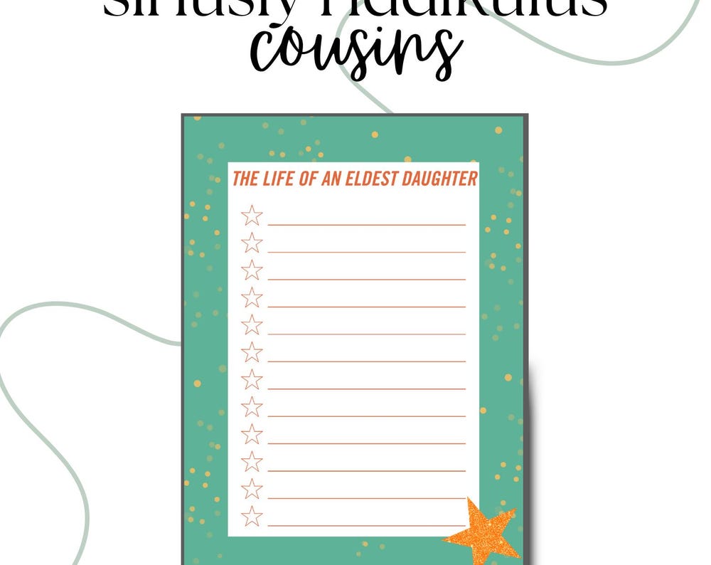 The Life of an Eldest Daughter Notepad