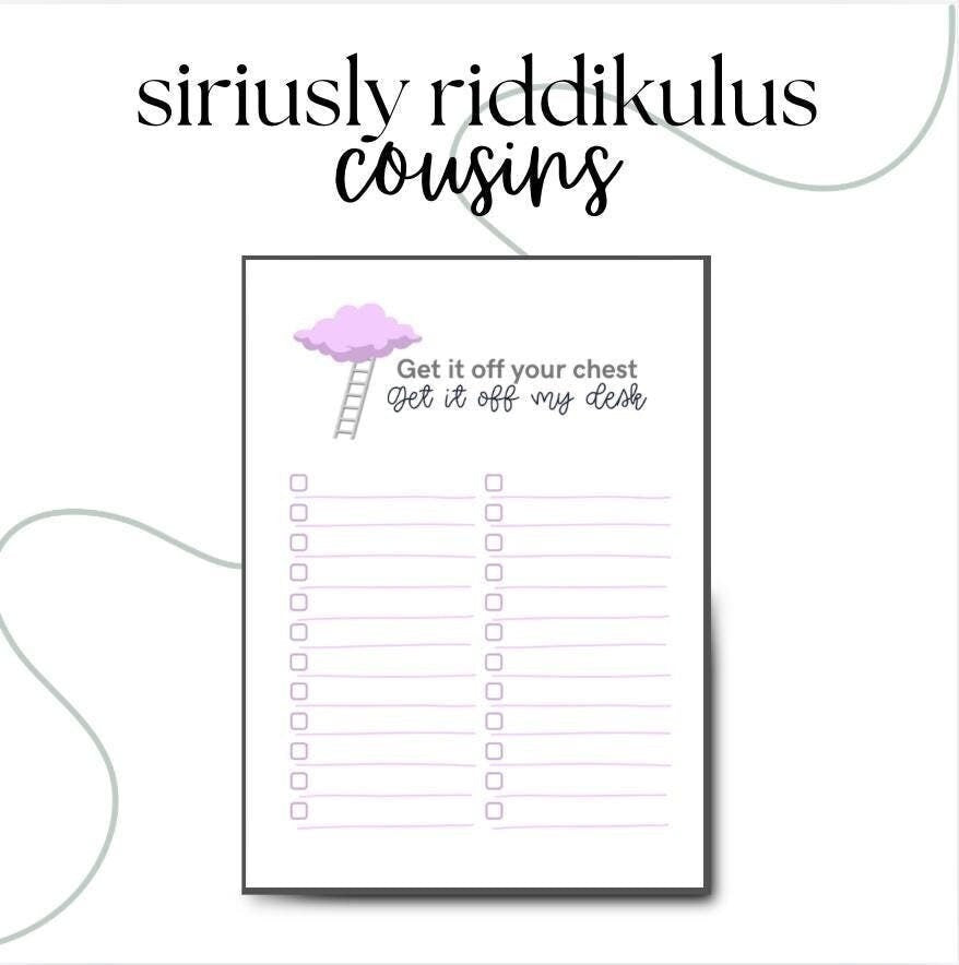 Get It Off My Desk Notepad | Lyric Inspired To-Do List