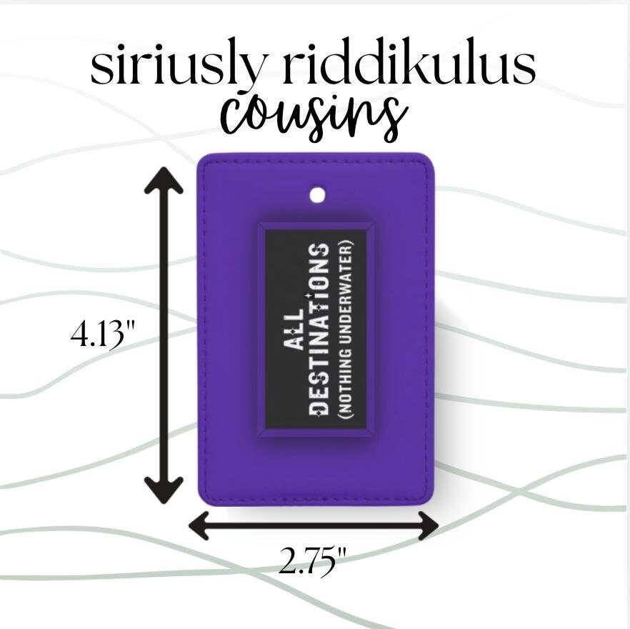 Magical Wizard Travel Luggage Tag: All Destinations, Nothing Underwater