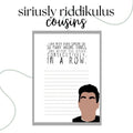 Wrong Things, Consecutively in a Row Notepad | Funny David To-Do List
