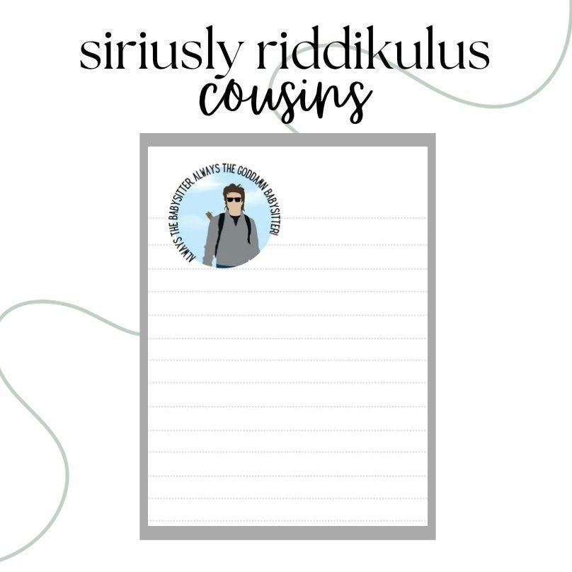 Always the Babysitter Notepad | Funny Steve Inspired To-Do List