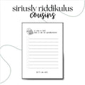 I Cry A Lot Notepad | Lyric Inspired To-Do List