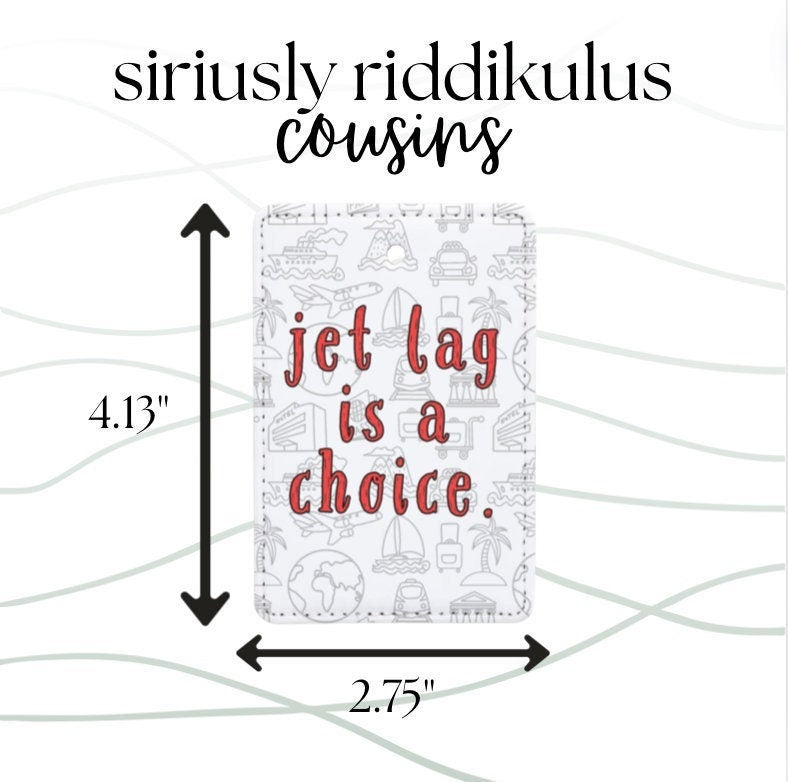 Jet Lag Luggage Tag | Lyric Inspired Travel Accessory
