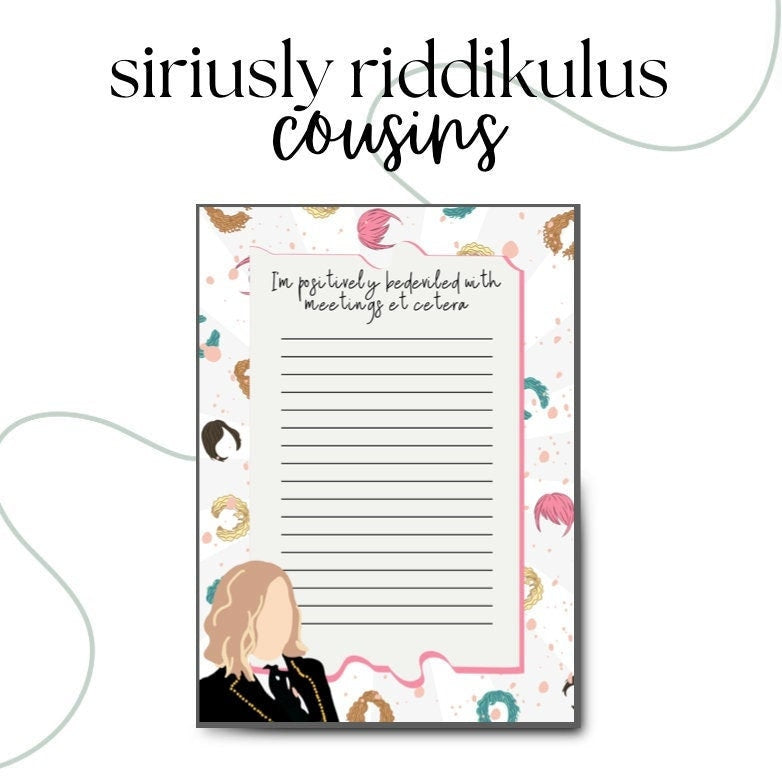 I Am Positively Bedeviled With Meetings Notepad | Funny Moira Inspired To-Do List