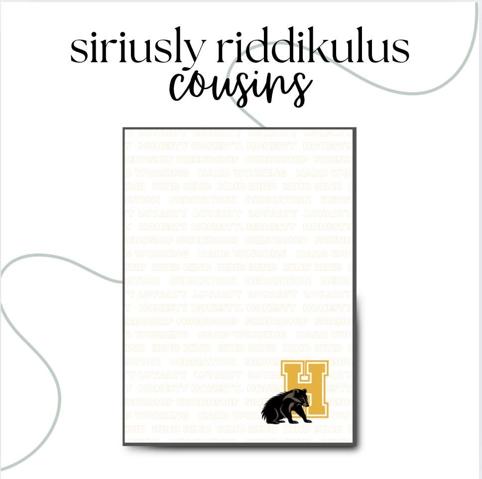 Wizarding House Pride Notepad Collection