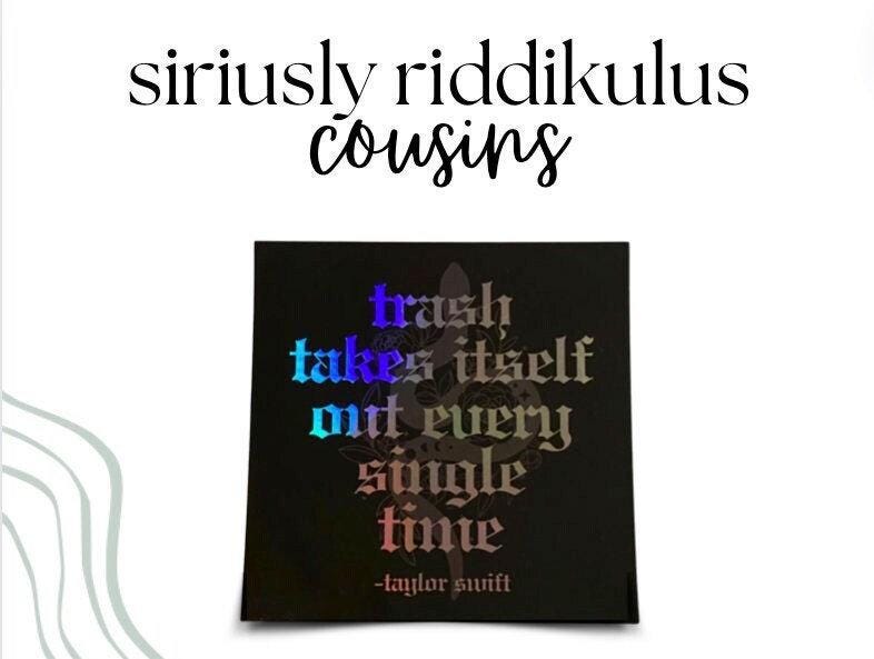 The Trash Takes Itself Out Sticker | Music Inspired Decal for Laptop or Water Bottle