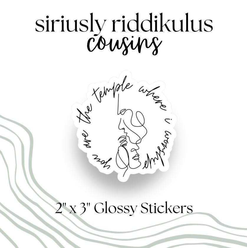 You are the Temple Dragon Rider Sticker | Romantasy Bookish Decal (2.5-inch)