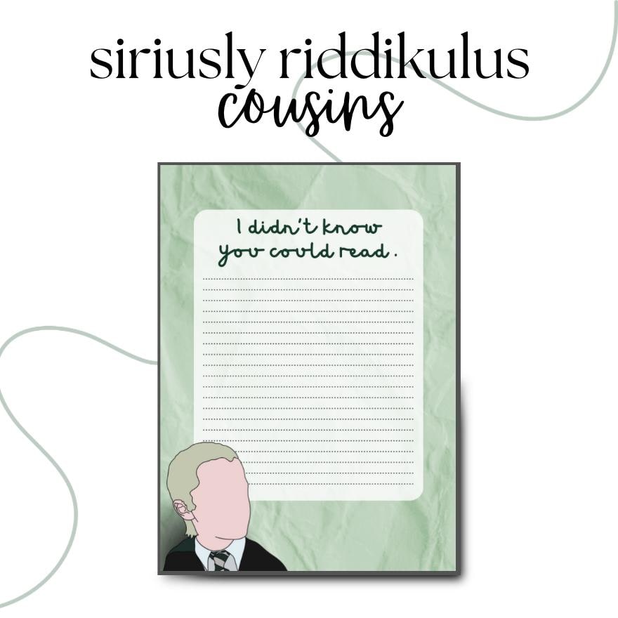 I Didn't Know You Could Read Wizarding Quote Notepad