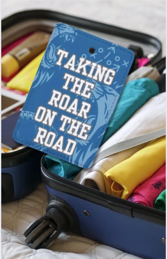 Two Paper Airplanes Flying Luggage Tag | Lyric Inspired Travel Accessory