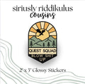 Quest Squad Blow Sh*t Up Dragon Rider Sticker | Romantasy Bookish Decal (2.5-inch)